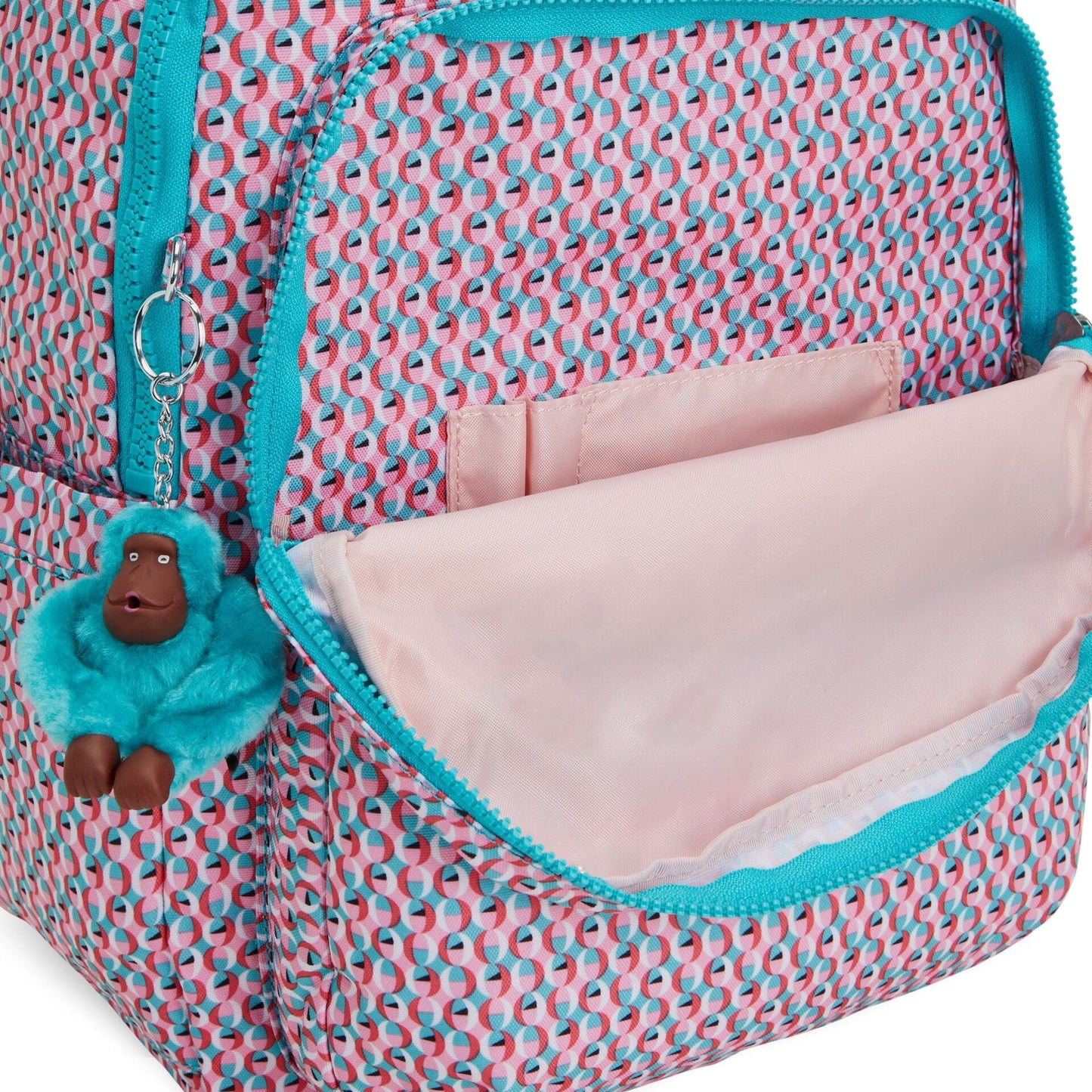 KIPLING-Seoul-LARGE BACKPACK-Poppy Geo-I4851-V64