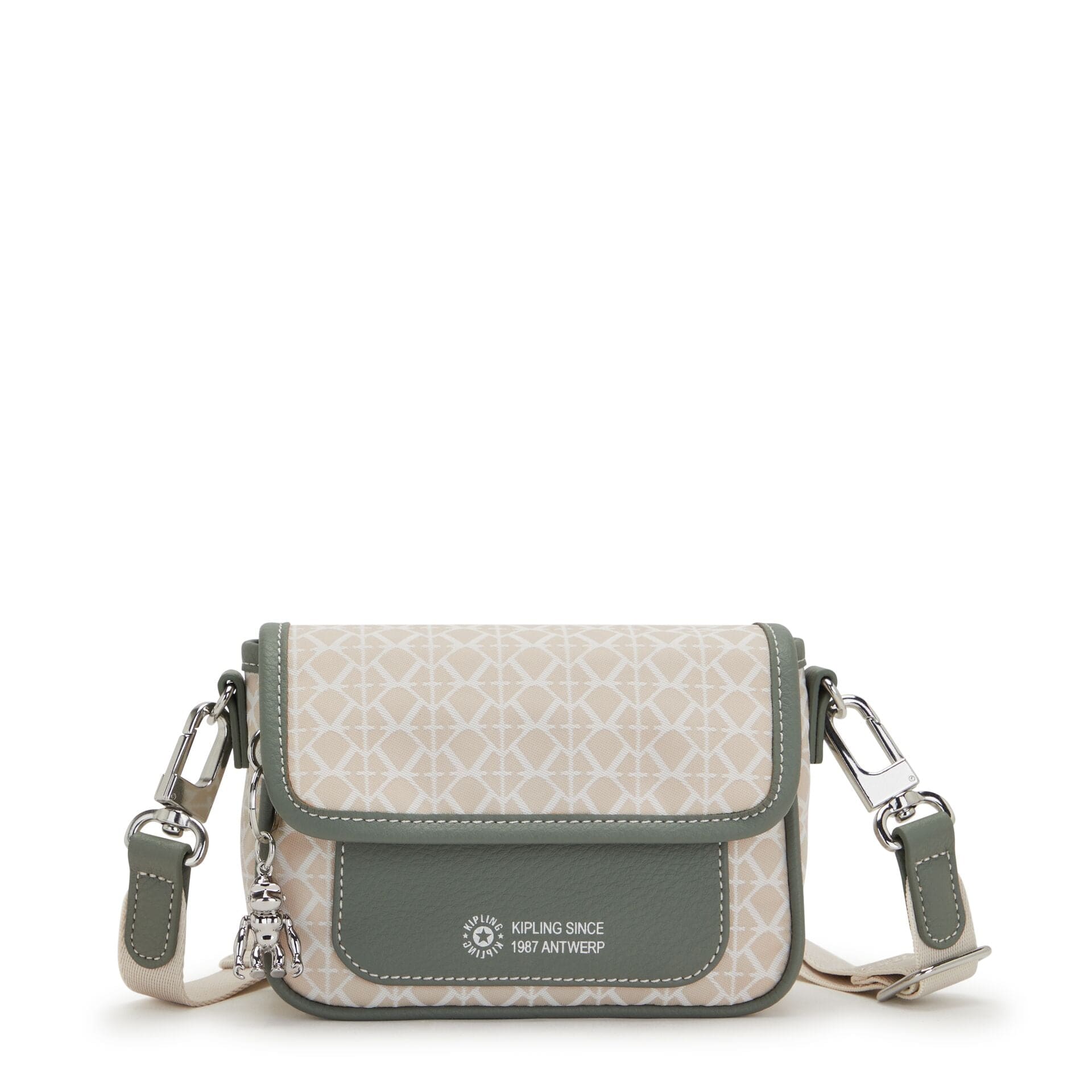 KIPLING-Inaki S-Small crossbody (with removable shoulderstrap)-Signature Bge C-I4892-S4B