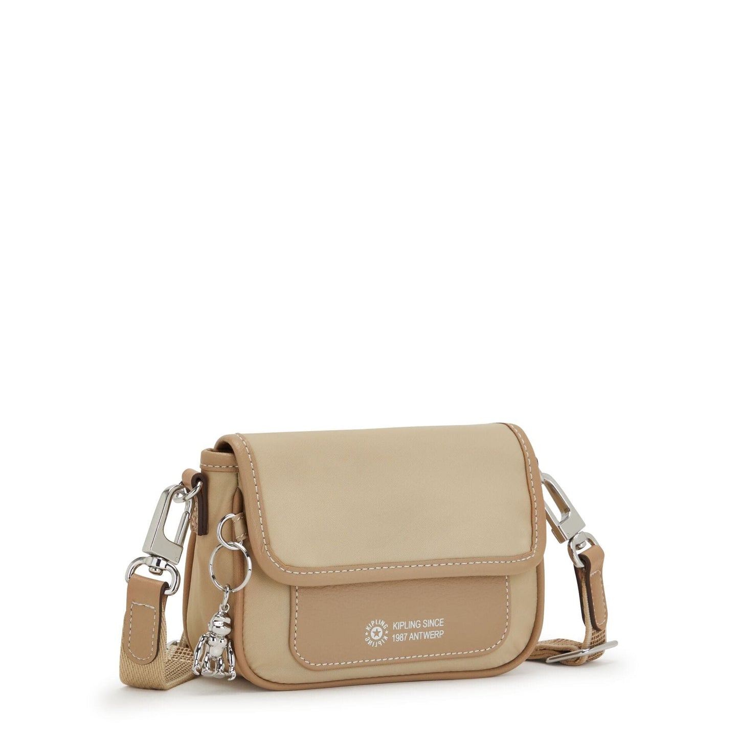 حقيبة كتف Kipling-Inaki S-Small (مع حزام كتف قابل للإزالة) - لون طبيعي Bge Mu-I4892-Ub2