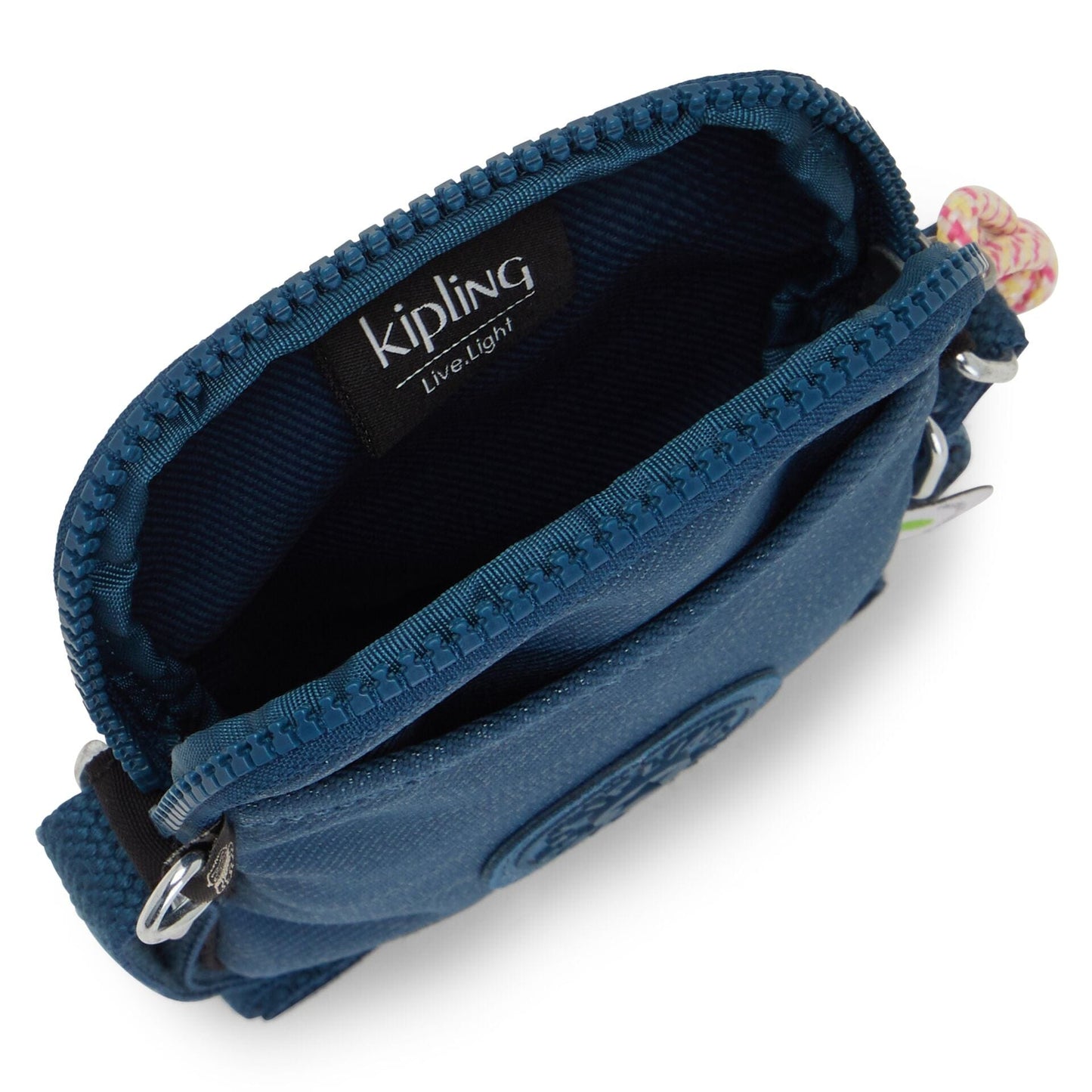 حقيبة هاتف Kipling-Tally-منسوجة باللون الأزرق المخضر Bl-I5189-N15