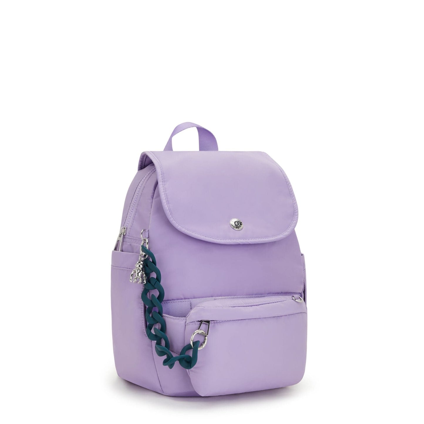 حقيبة ظهر KIPLING-City Pack S-Small (مع جيب أمامي قابل للتحويل إلى حقيبة انتظار)-VT Ice lavender-I7460-M14