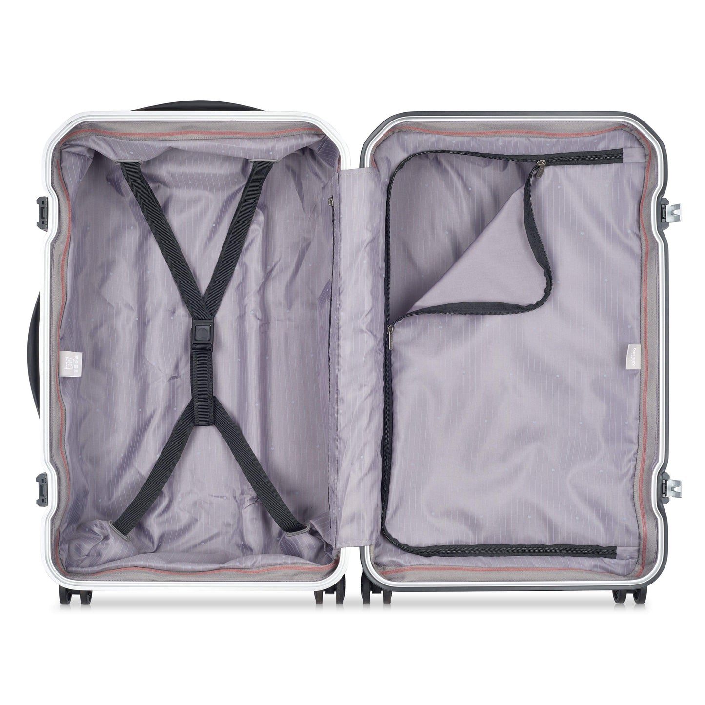 حقيبة سفر Delsey Paris Securitime Frame 68Cm Hardcase 4 Double Wheel Check-In Luggage Trolley Anthracite - 00217481101