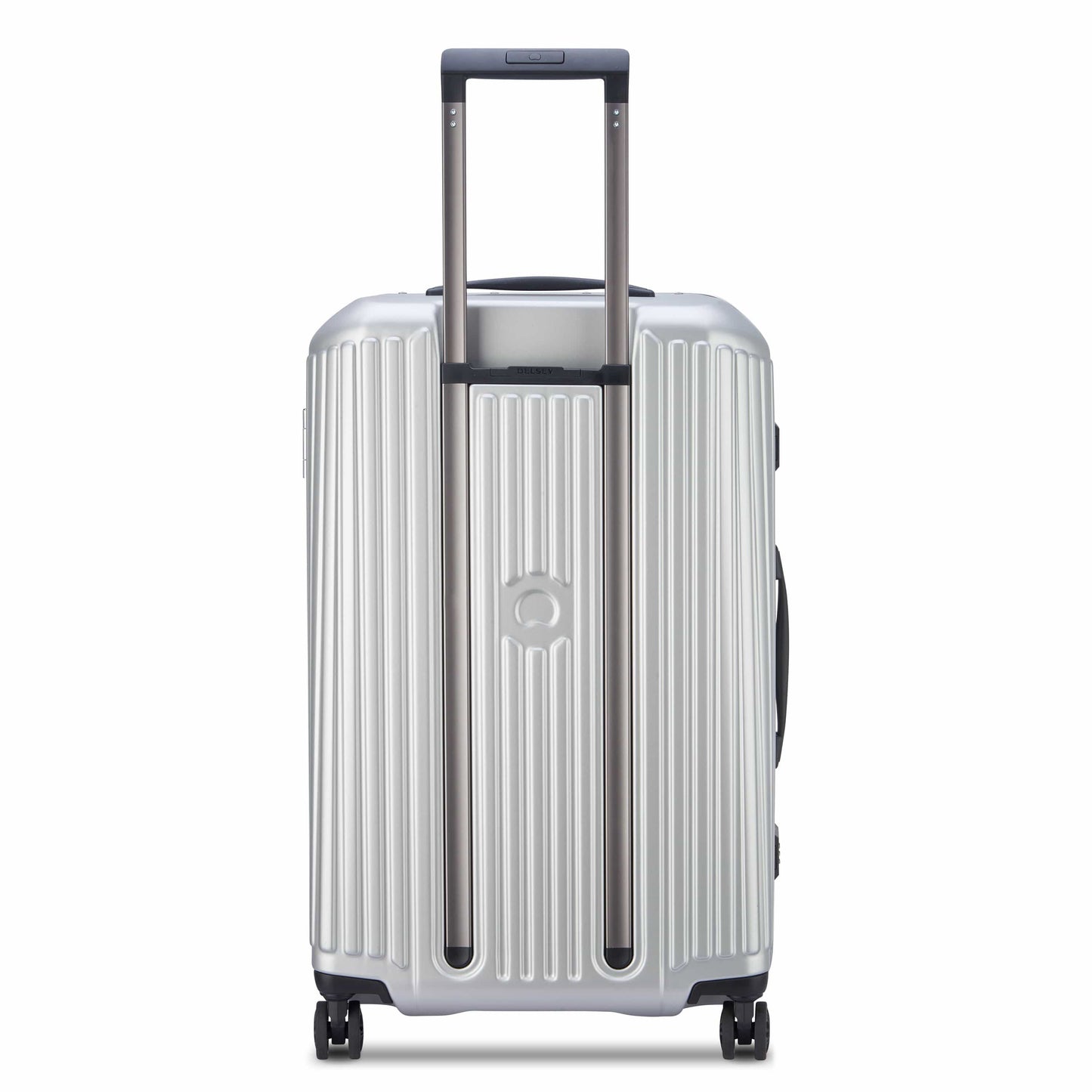 عربة أمتعة Delsey Paris Securitime Frame 68Cm Hardcase 4 Double Wheels Check-In Luggage Case Silver - 00217381111
