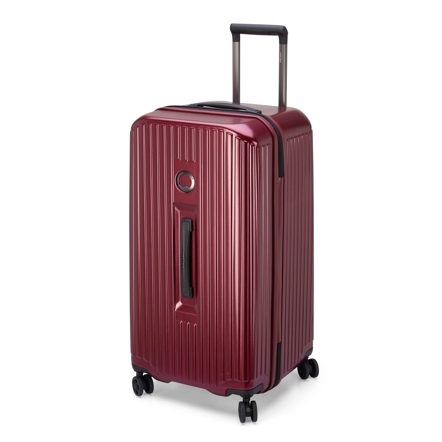حقيبة سفر Delsey Paris Securitime Trunk 73Cm Hardcase 4 Double Wheels Check-In Luggage Trolley Red - 00217381804