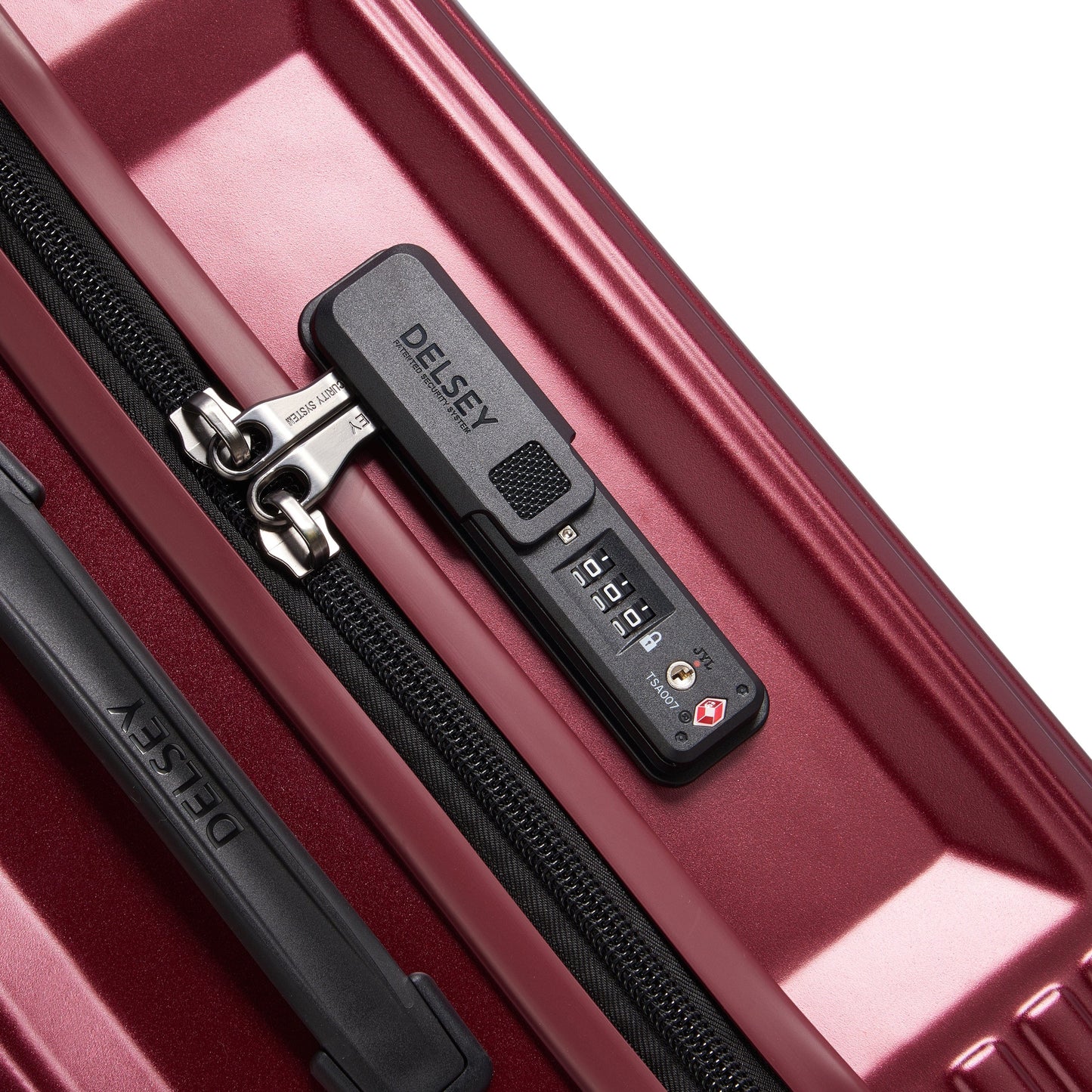 حقيبة سفر Delsey Paris Securitime Trunk 73Cm Hardcase 4 Double Wheels Check-In Luggage Trolley Red - 00217381804