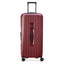 حقيبة سفر Delsey Paris Securitime Trunk 80Cm Hardcase 4 Double Wheels Check-In Luggage Trolley باللون الأحمر - 00217382804