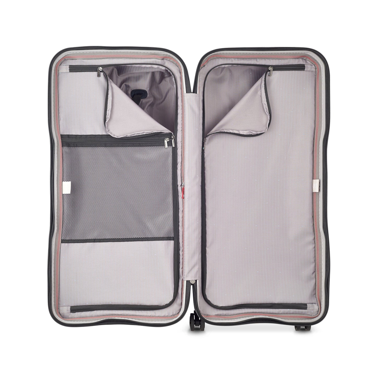 حقيبة سفر Delsey Paris Securitime Trunk 80Cm Hardcase 4 Double Wheels Check-In Luggage Trolley باللون الأحمر - 00217382804