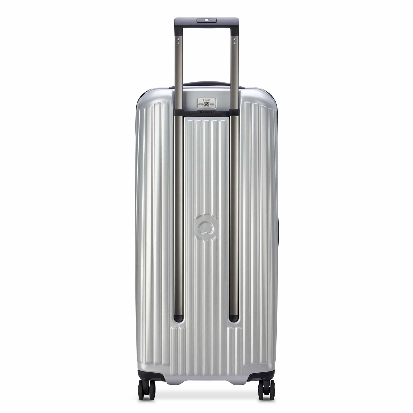 حقيبة سفر Delsey Paris Securitime Trunk 80Cm Hardcase 4 Double Wheels Check-In Luggage Trolley Silver - 00217382811