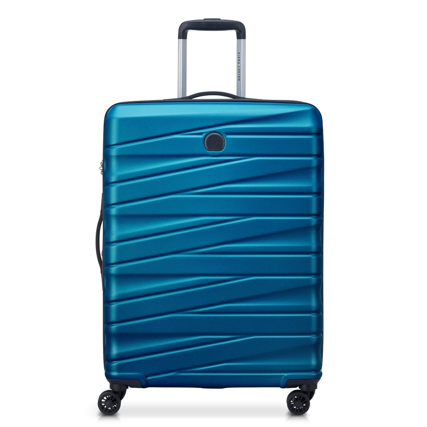 Delsey Tiphanie 70cm Hardcase 4 Double Wheel Expandable Check-In Luggage Trolley Case Steel Blue - 00389281922ME