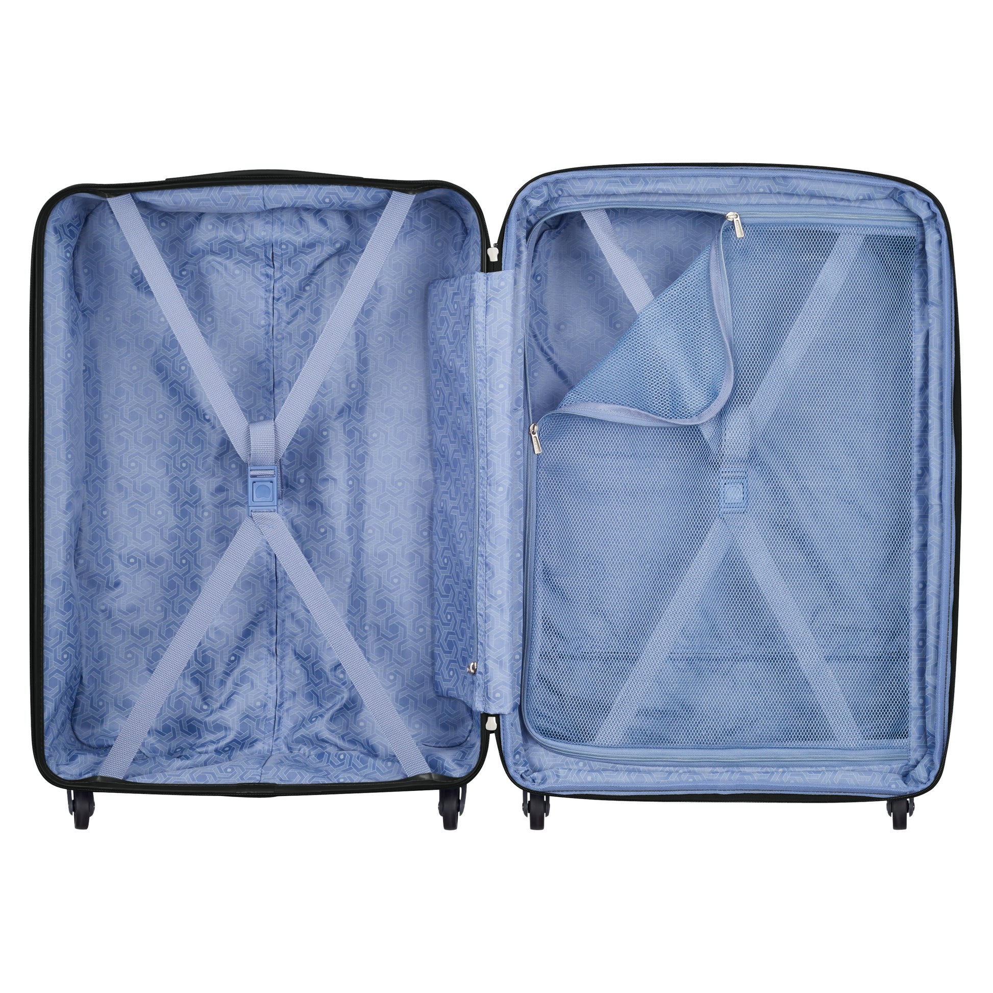 Delsey Lagos 71cm Hardcase Expandable 4 Double Wheel Cabin Luggage Trolley Case Black - 00387082000W9 
