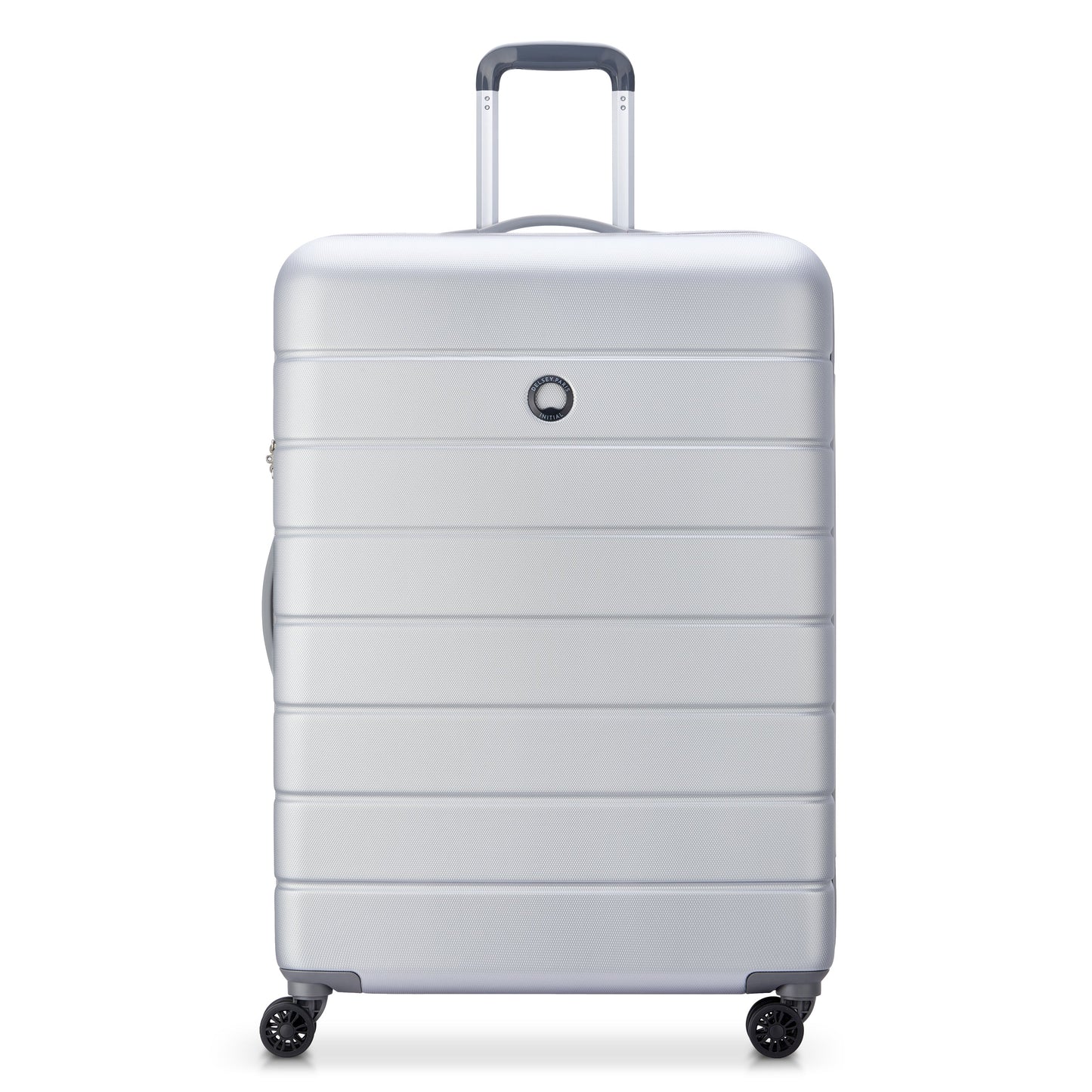 Delsey Lagos 71cm Hardcase Expandable 4 Double Wheel Cabin Luggage Trolley Case Silver - 00387082011W9 