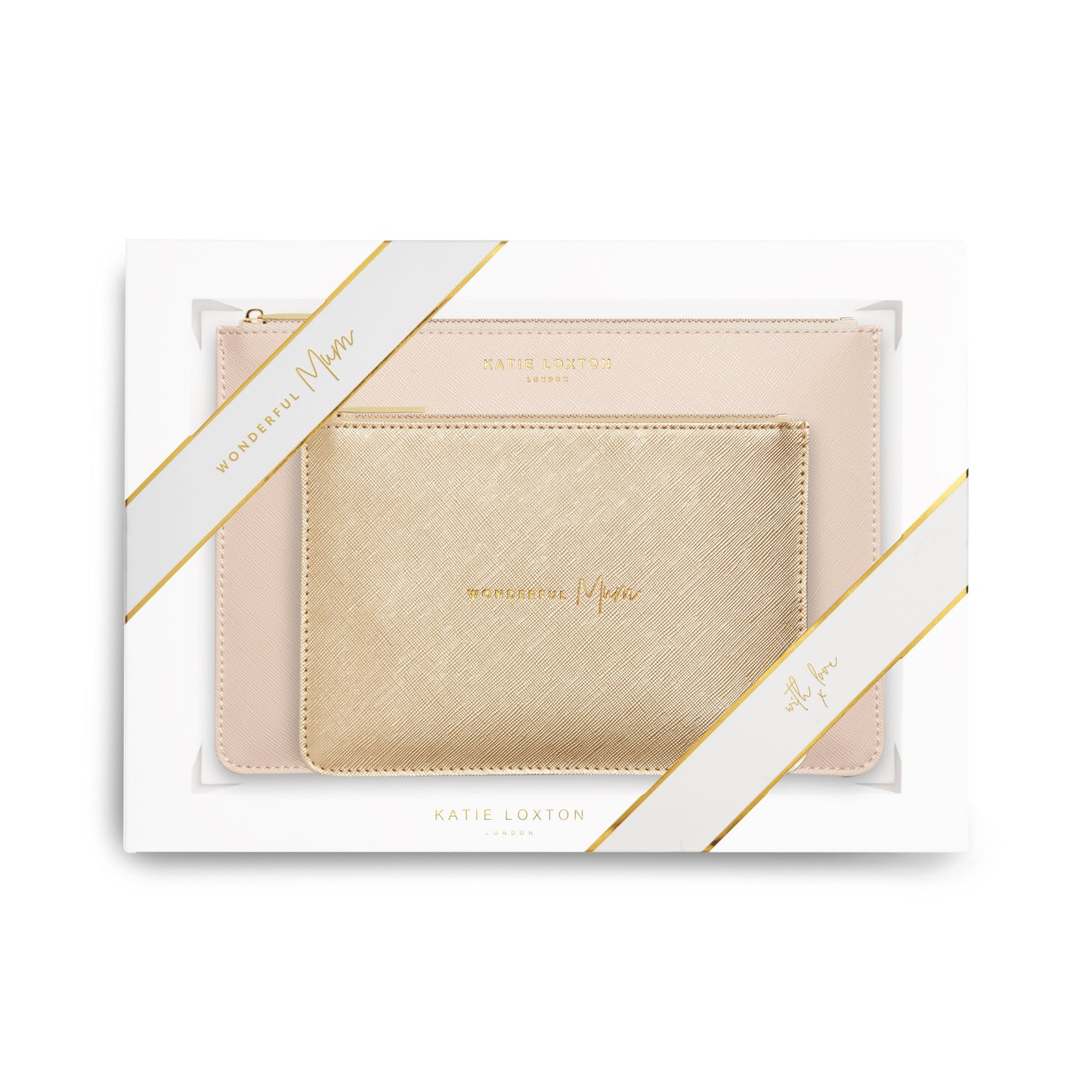 KTLX PERFECT POUCH GIFT SET WONDERFUL MUM O.PINK AND MET GLD - Jashanmal Home
