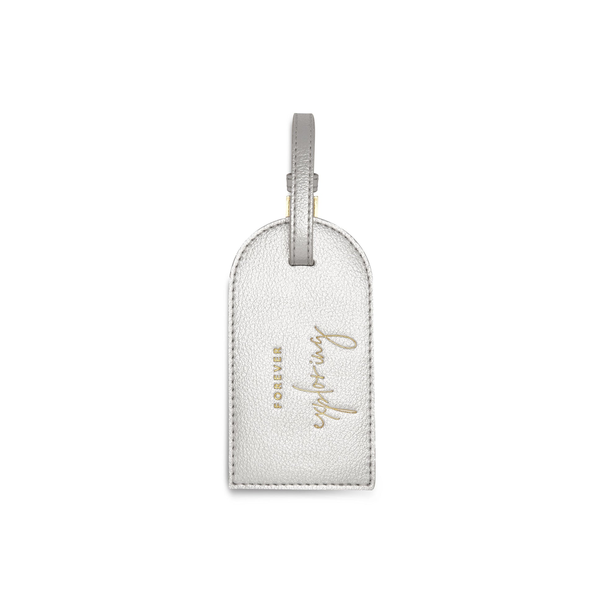KTLX LUGGAGE TAG FOREVER EXPLORING METALLIC SILVER - Jashanmal Home