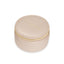 صندوق مجوهرات دائري صغير من Ktlx بتصميم Live Love Sparkle Metallic Gold Pebble