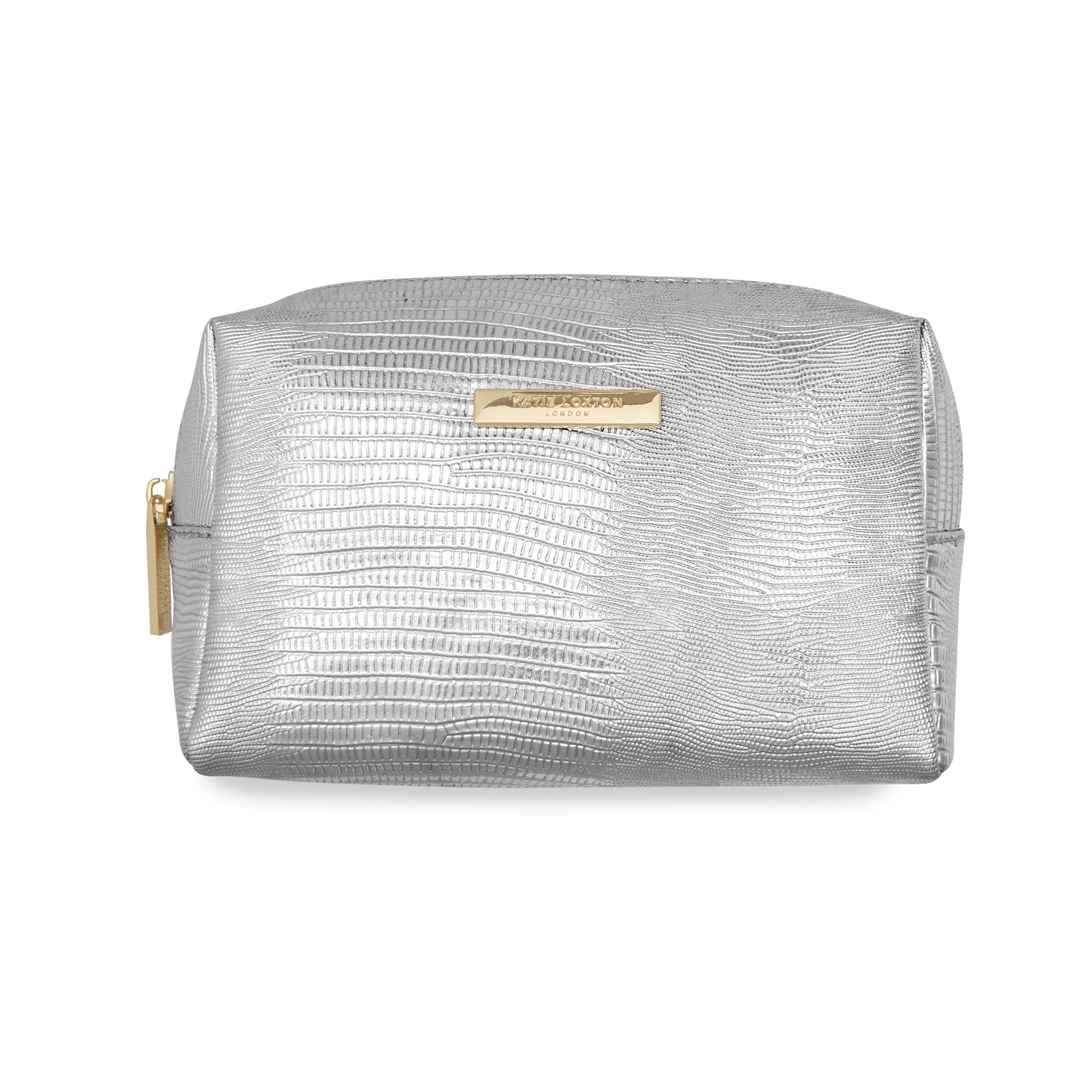 KTLX MAKE UP BAG METALLIC LIZARD SILVER - Jashanmal Home