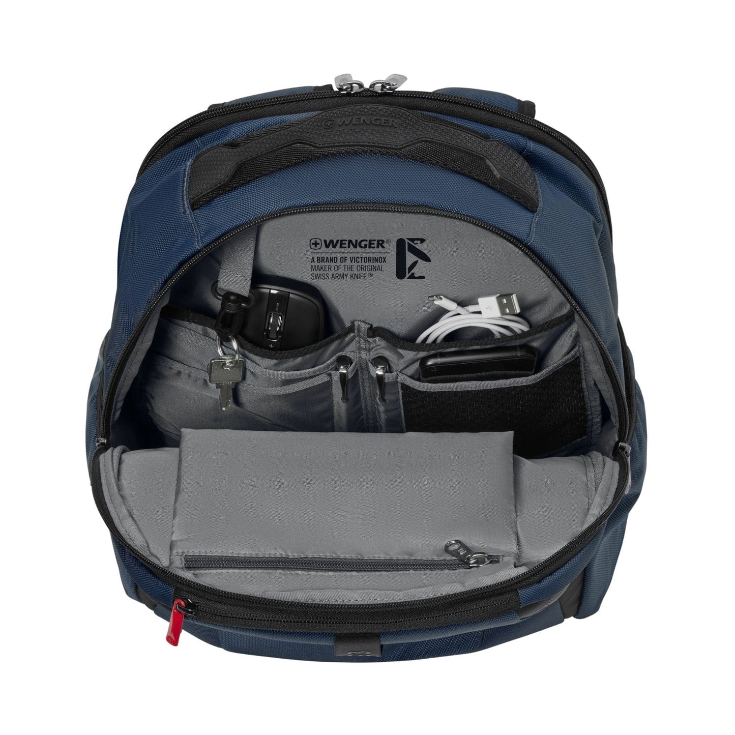 حقيبة ظهر Wenger XE Professional للكمبيوتر المحمول مقاس 15.6 بوصة مع جيب للكمبيوتر اللوحي باللون الأزرق - 612740