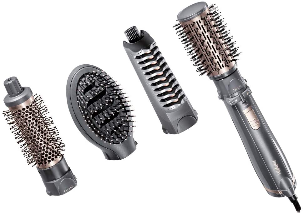 BaByliss Ceramic Rotating Ionic Air Brush 1000 Watts with Paddle Brush - Jashanmal Home