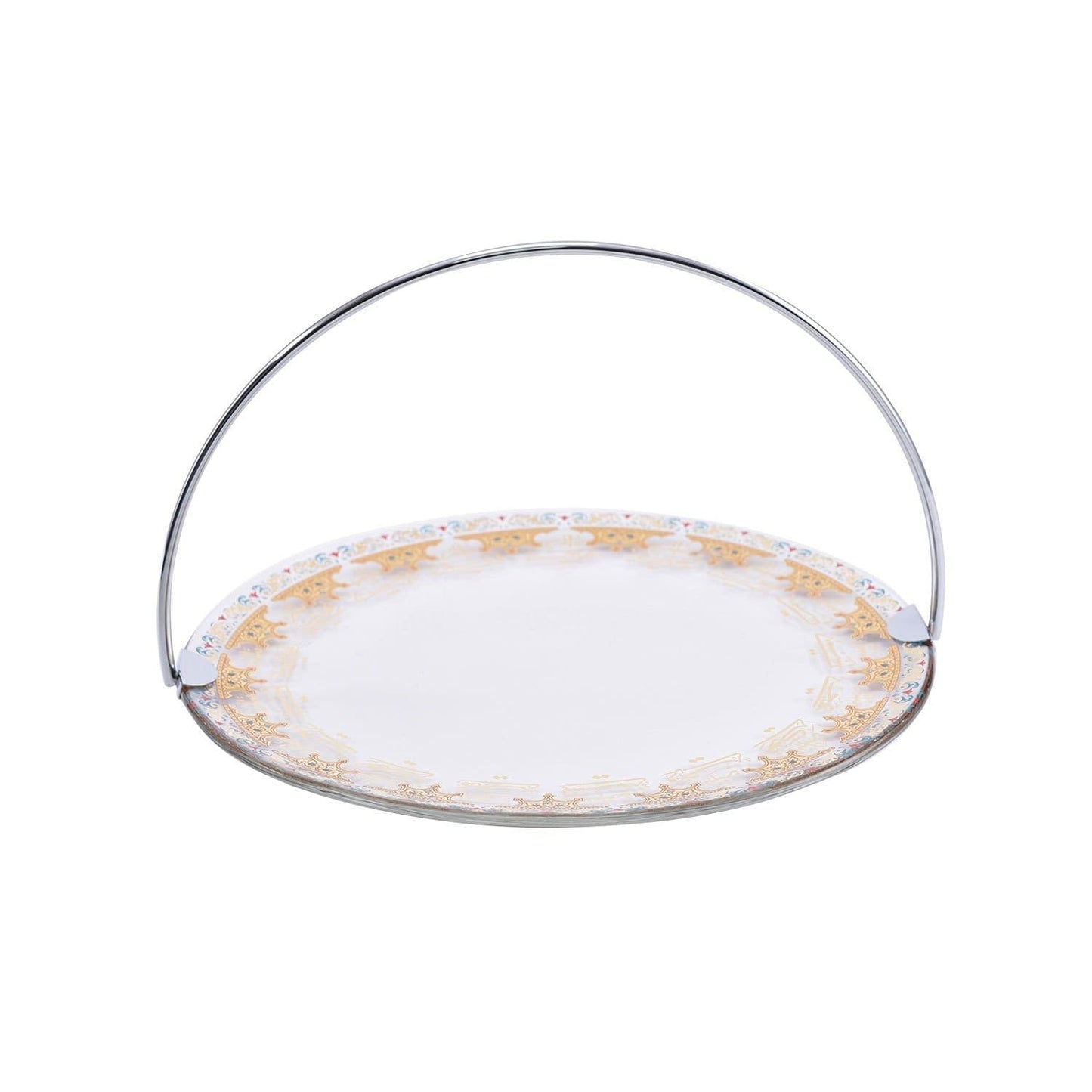 DIMLAJ SUROOR GLASS BASKET GOLD - 46603