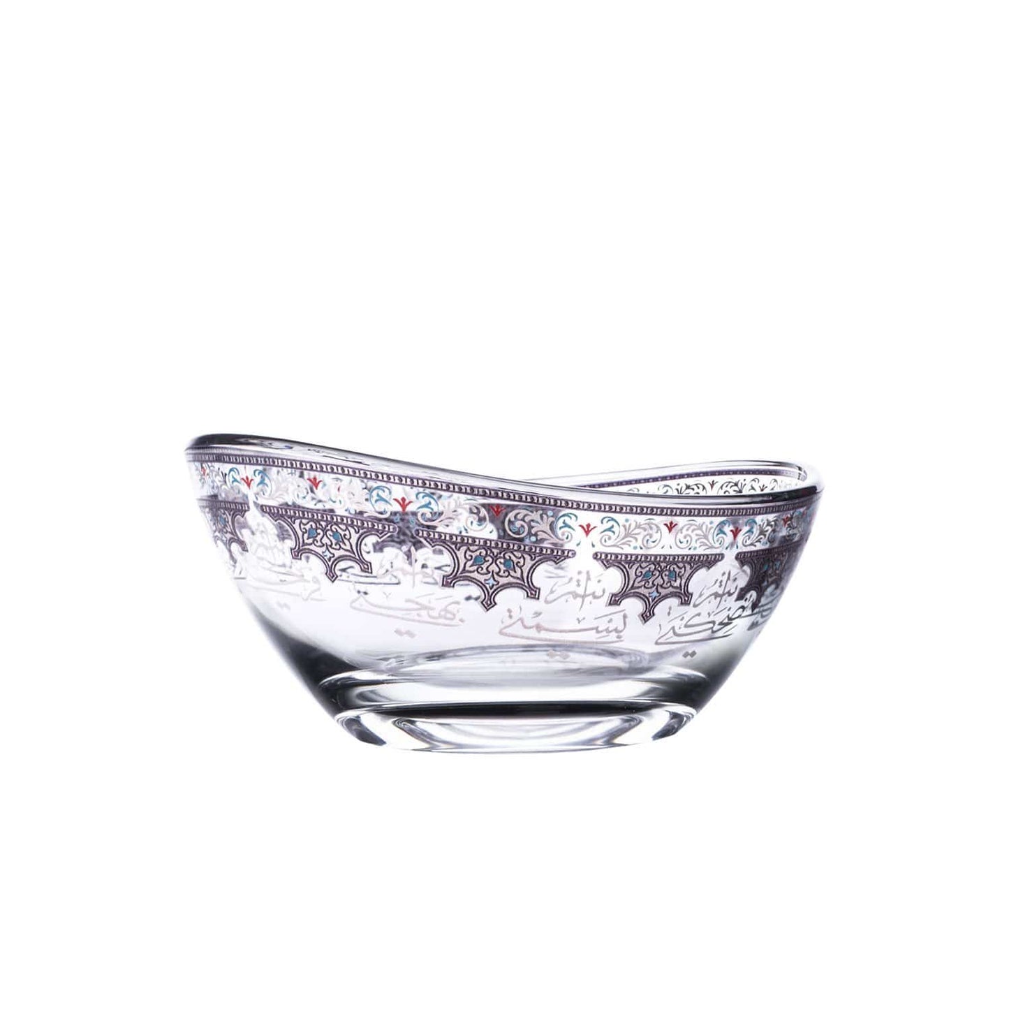 DIMLAJ SUROOR 6PC GLASS BOWL PLATINUM - 47009