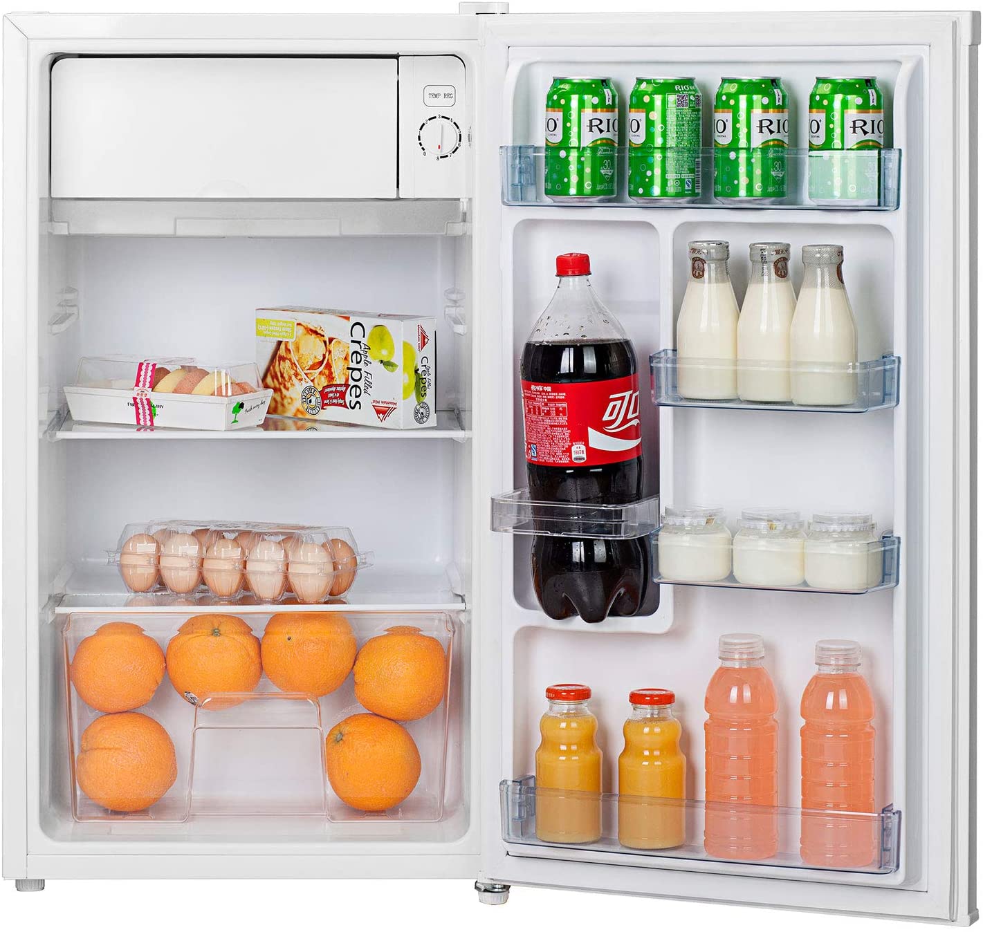 HOOVER SINGLE DOOR REF 120L SILVER/White-HSD92-S - Jashanmal Home