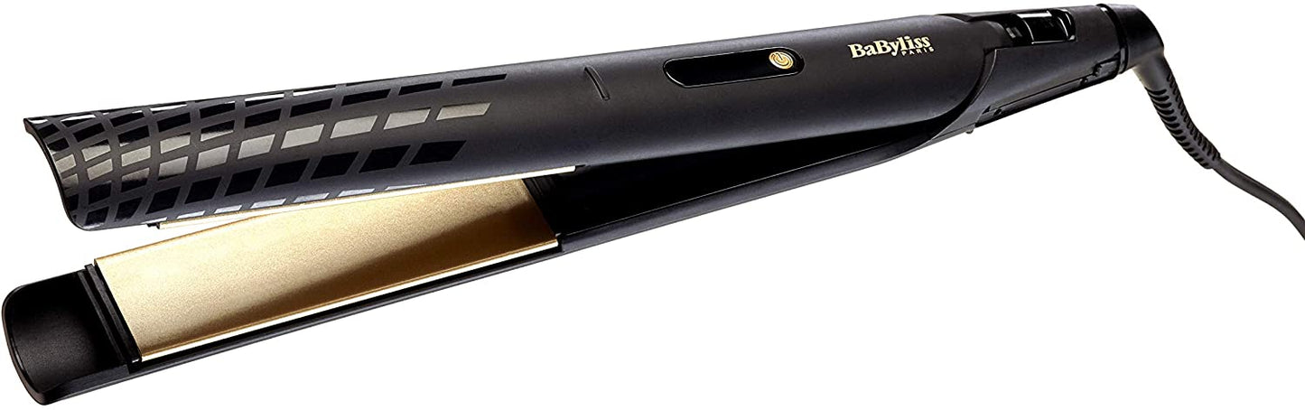 مكواة فرد الشعر Babyliss Babst430Sde، 3 درجات حرارة، شاشة LCD، 35 مم - ذهبي