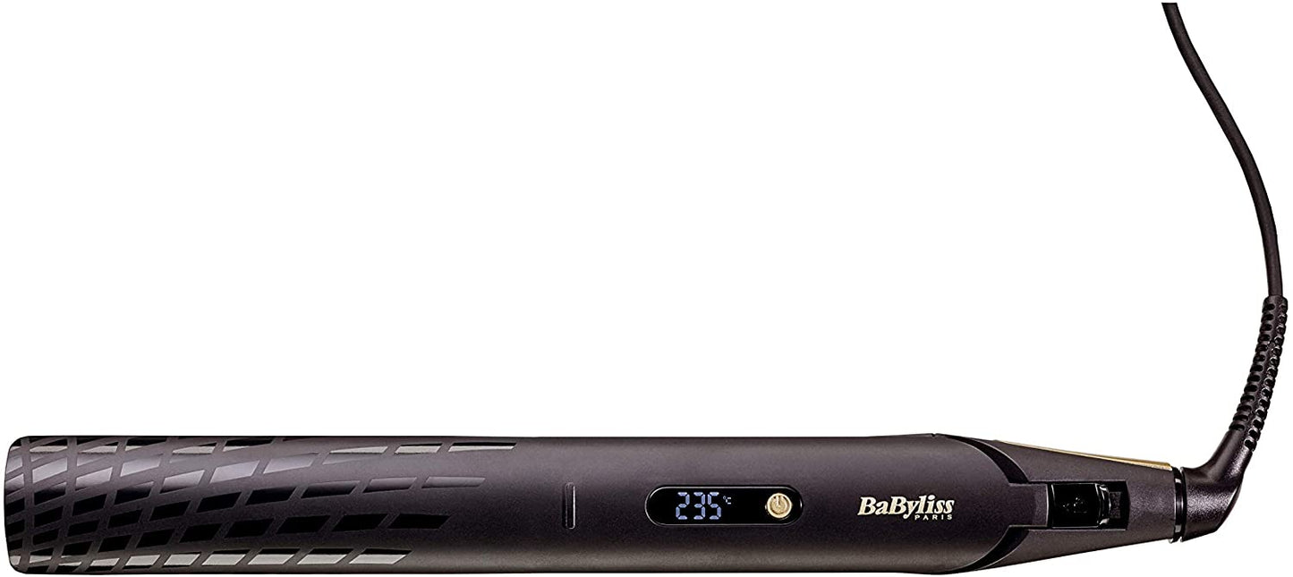 مكواة فرد الشعر Babyliss Babst430Sde، 3 درجات حرارة، شاشة LCD، 35 مم - ذهبي