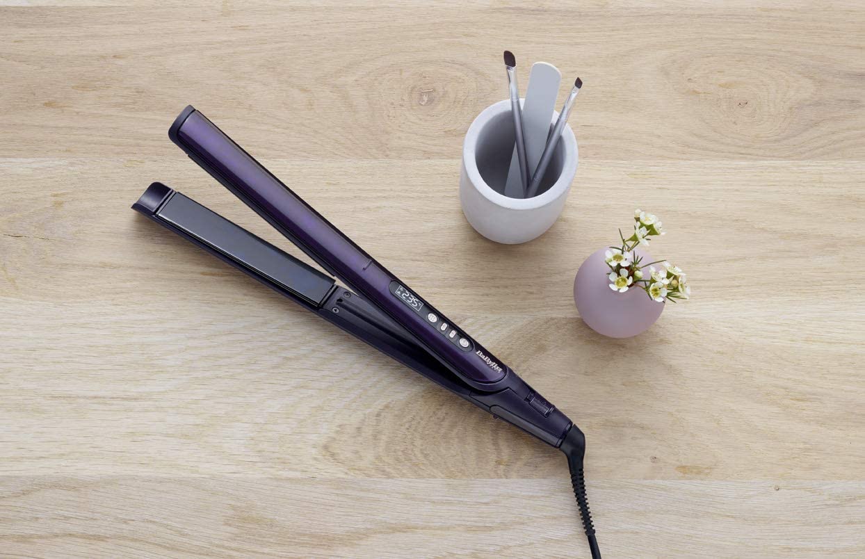 مكواة فرد الشعر Babyliss Babst450Sde، 28 مم - أسود/أرجواني