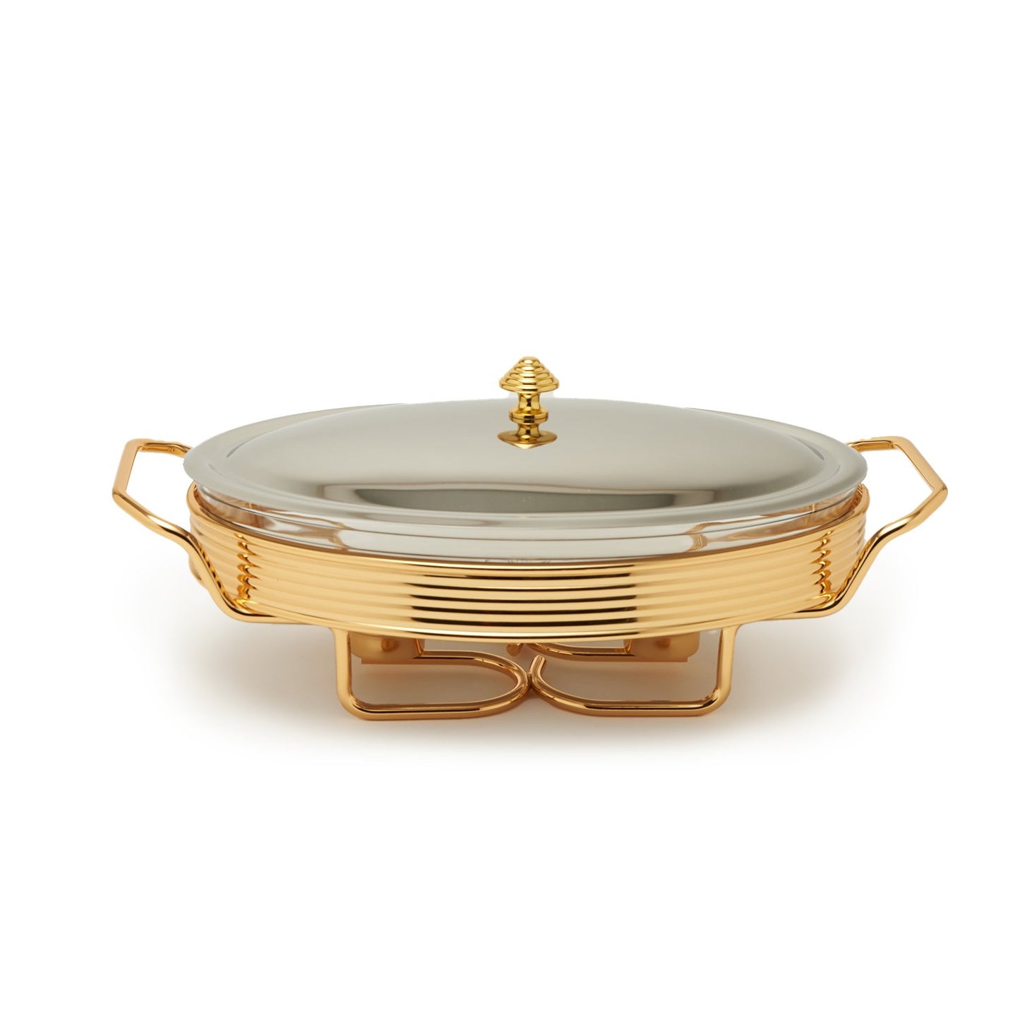 REGENT FOLIO OVAL WARMER GOLD PLATED 3LT - A4353/G