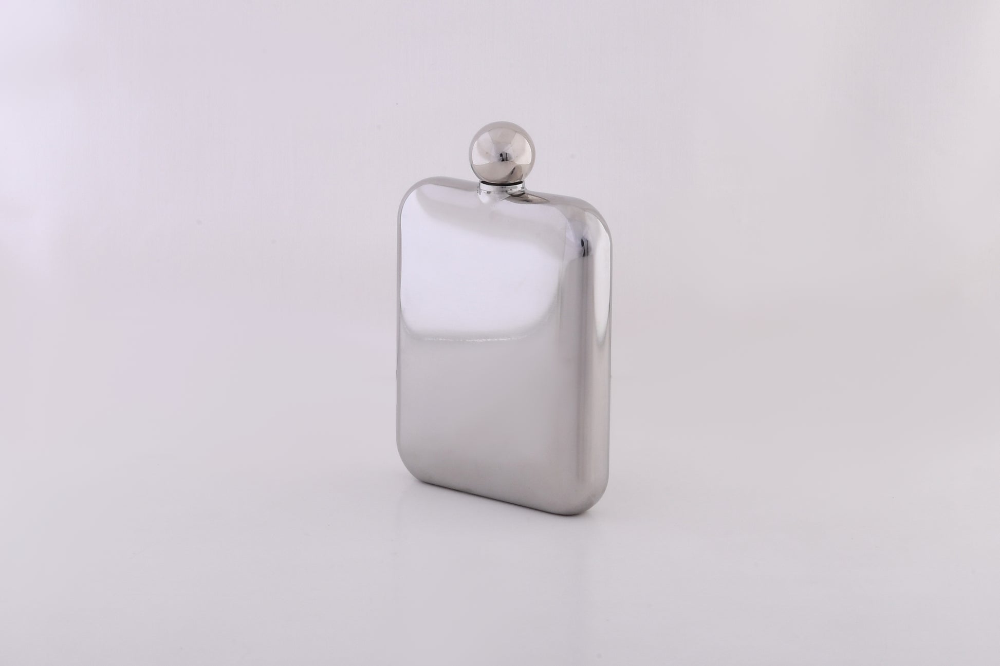 6OZ HIP FLASK ROUND CORNER 304 S/S