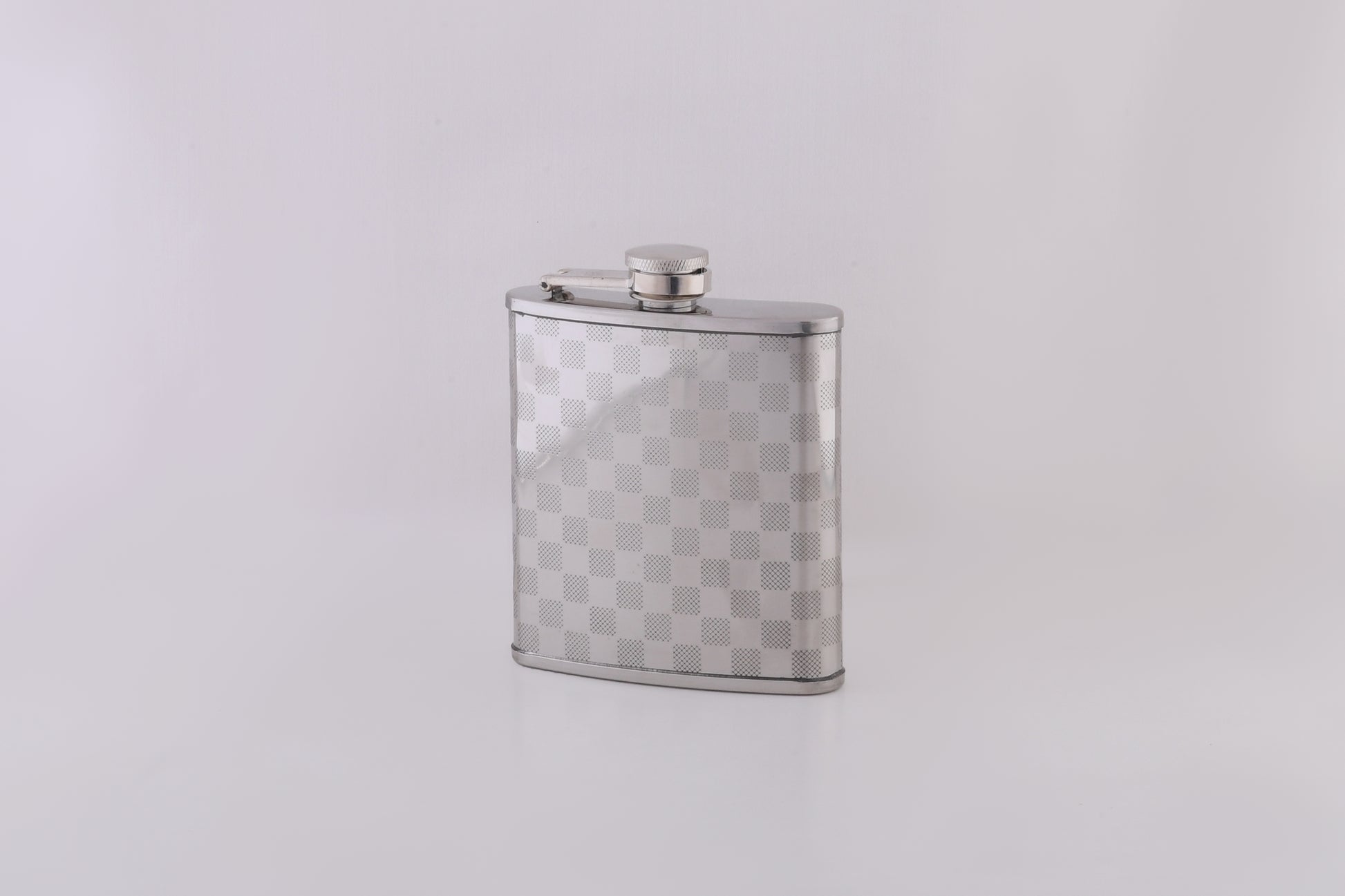 6OZ HIP FLASK BLACK PU 201 S/S
