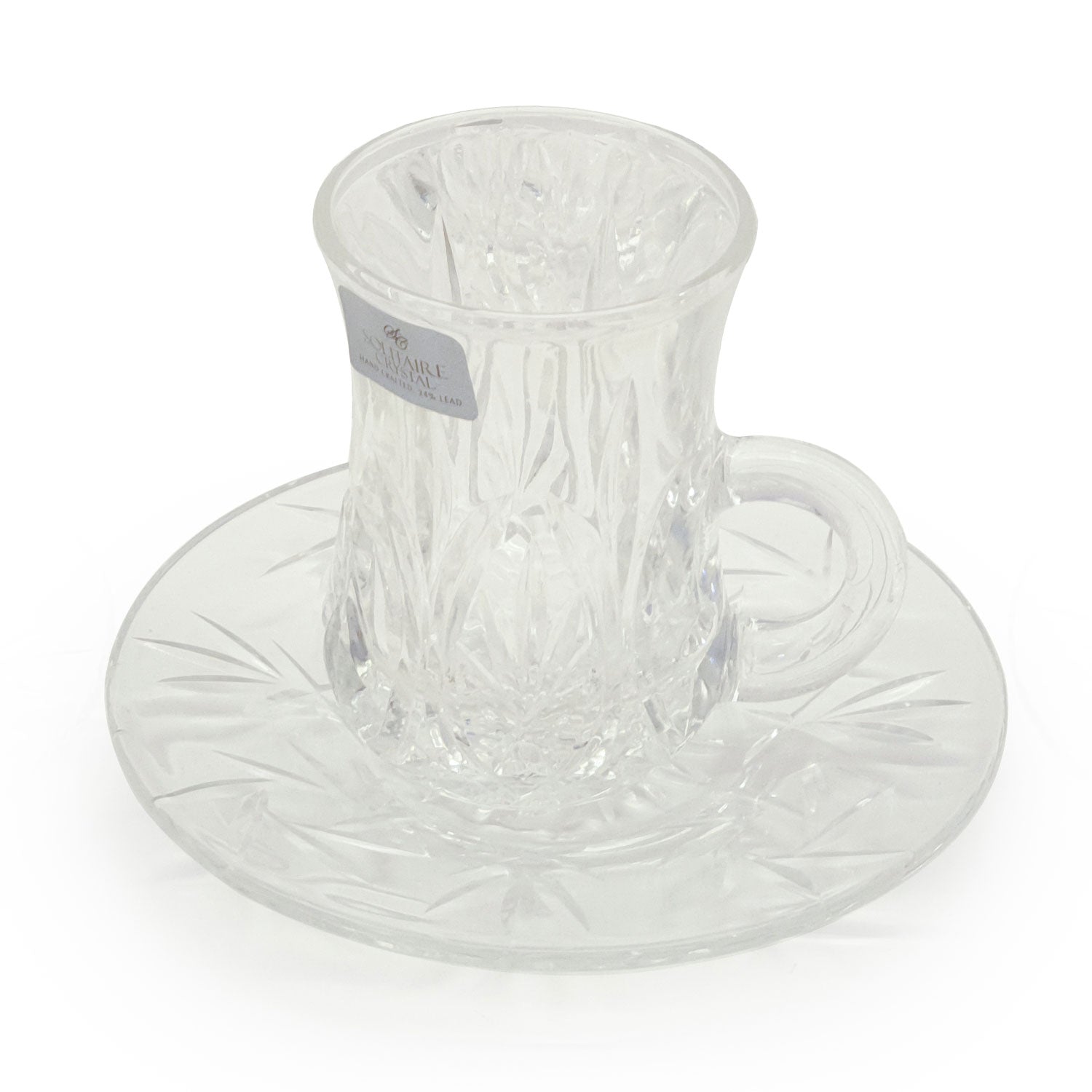 LA OPALA SOLITAIRE 12PC TEA CUP AND SAUCER