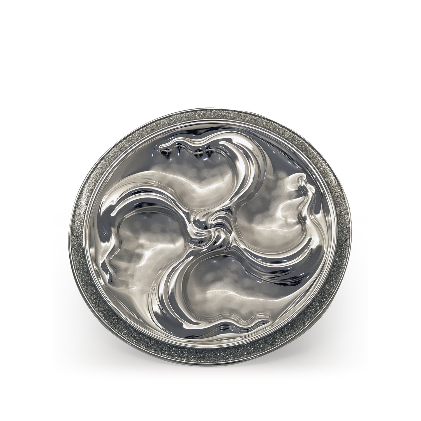 GAMMA POLIPO GLITTER SILVER BOWL