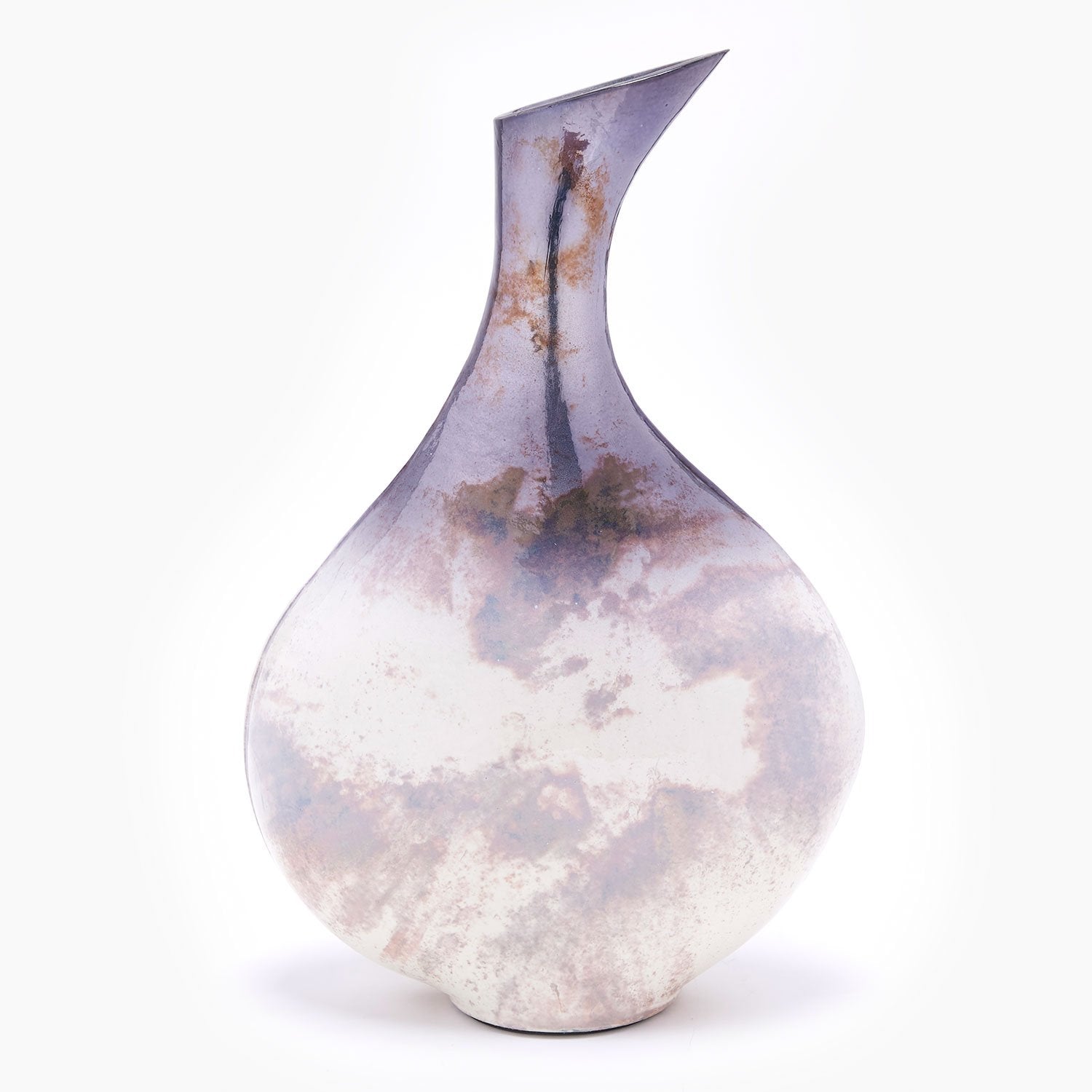 PANACHE DECO GLASS VASE  11.75 MILKY WAY - 50165