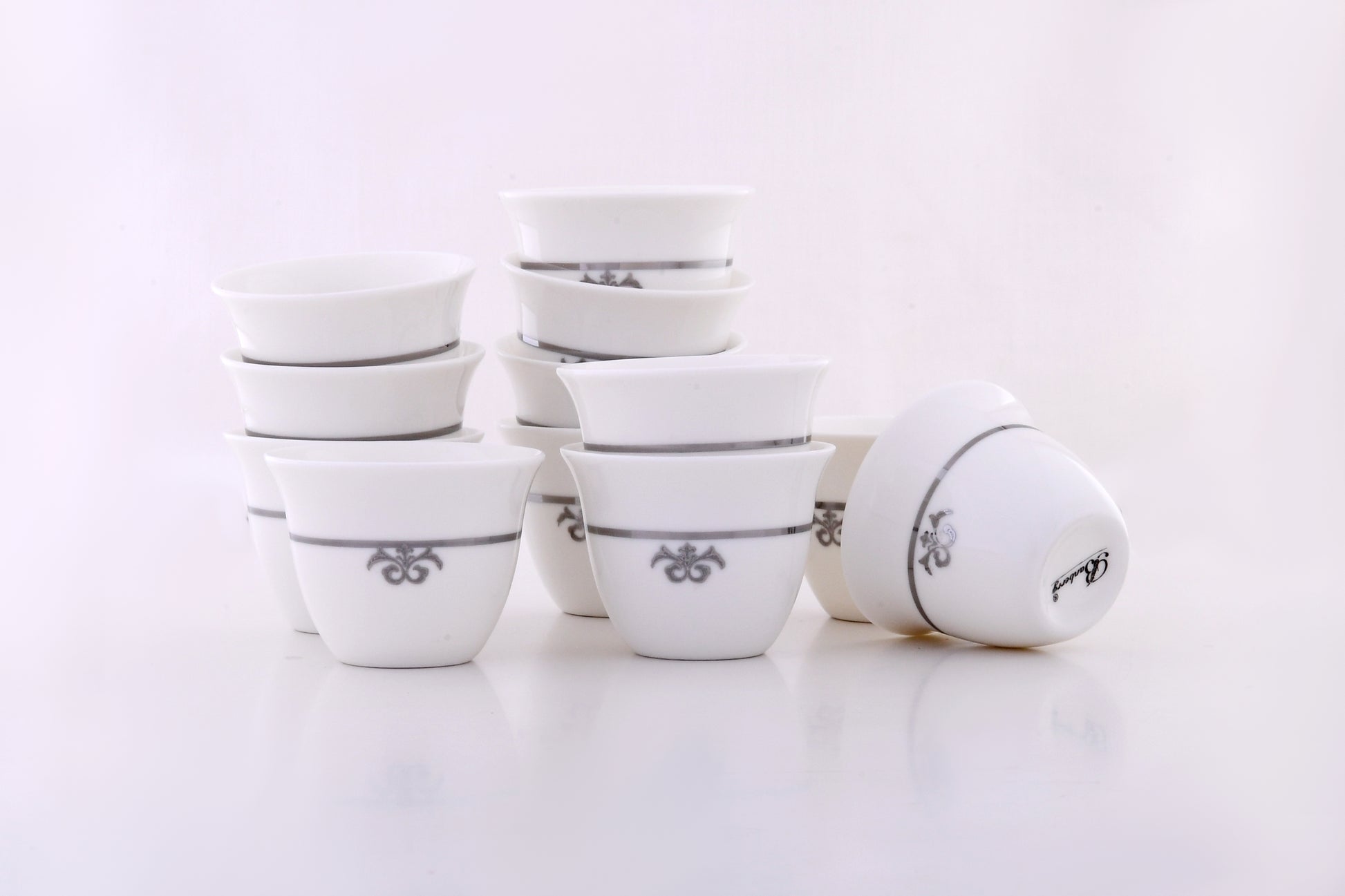 SC012B 12PC CAWA CUPS BC GRN GOLD LINE