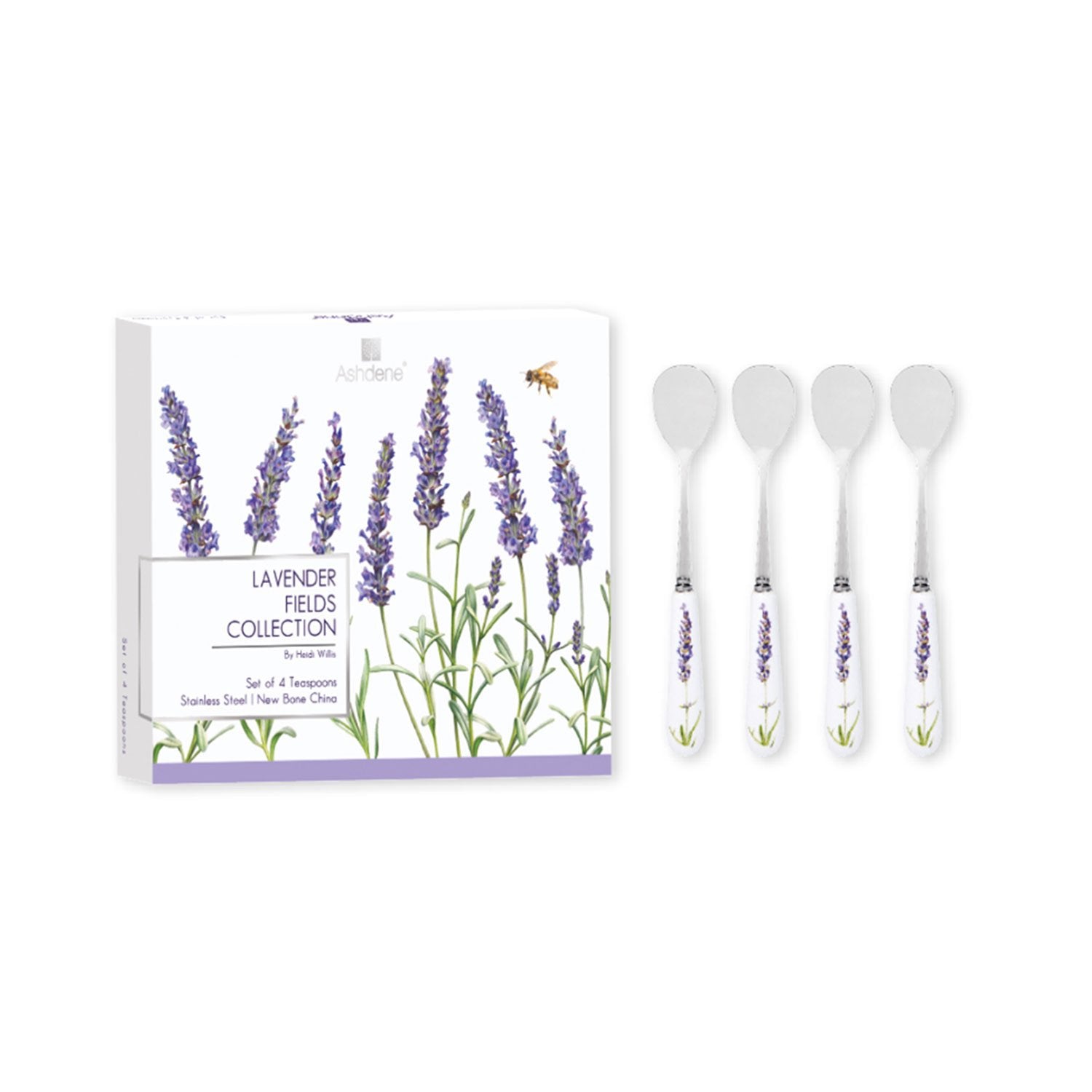 ASHDENE LAVENDER FIELDS TEASPOON SET OF 4 - 519016