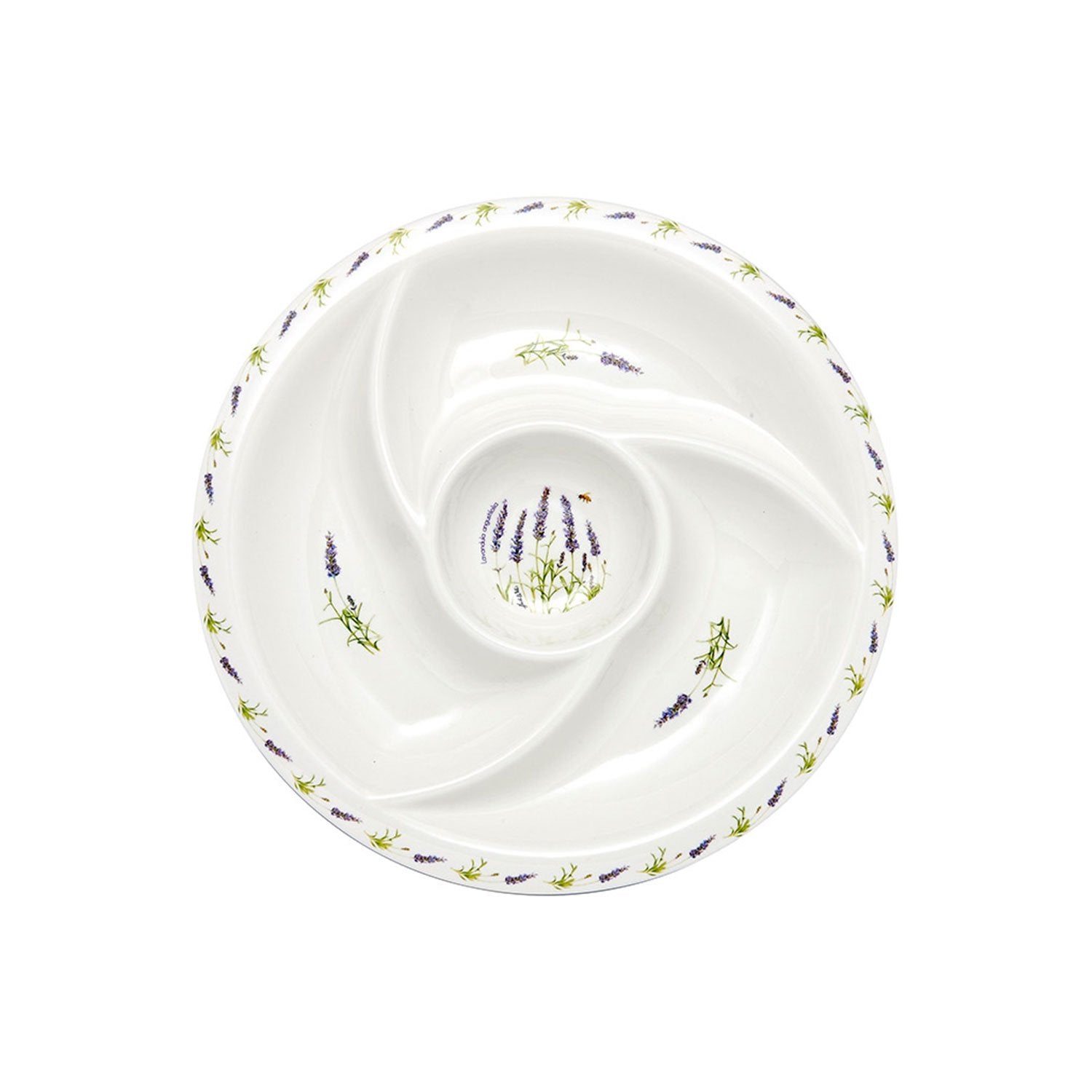 ASHDENE LAVENDER FIELDS ROUND SECTIONED PLATTER - 519015