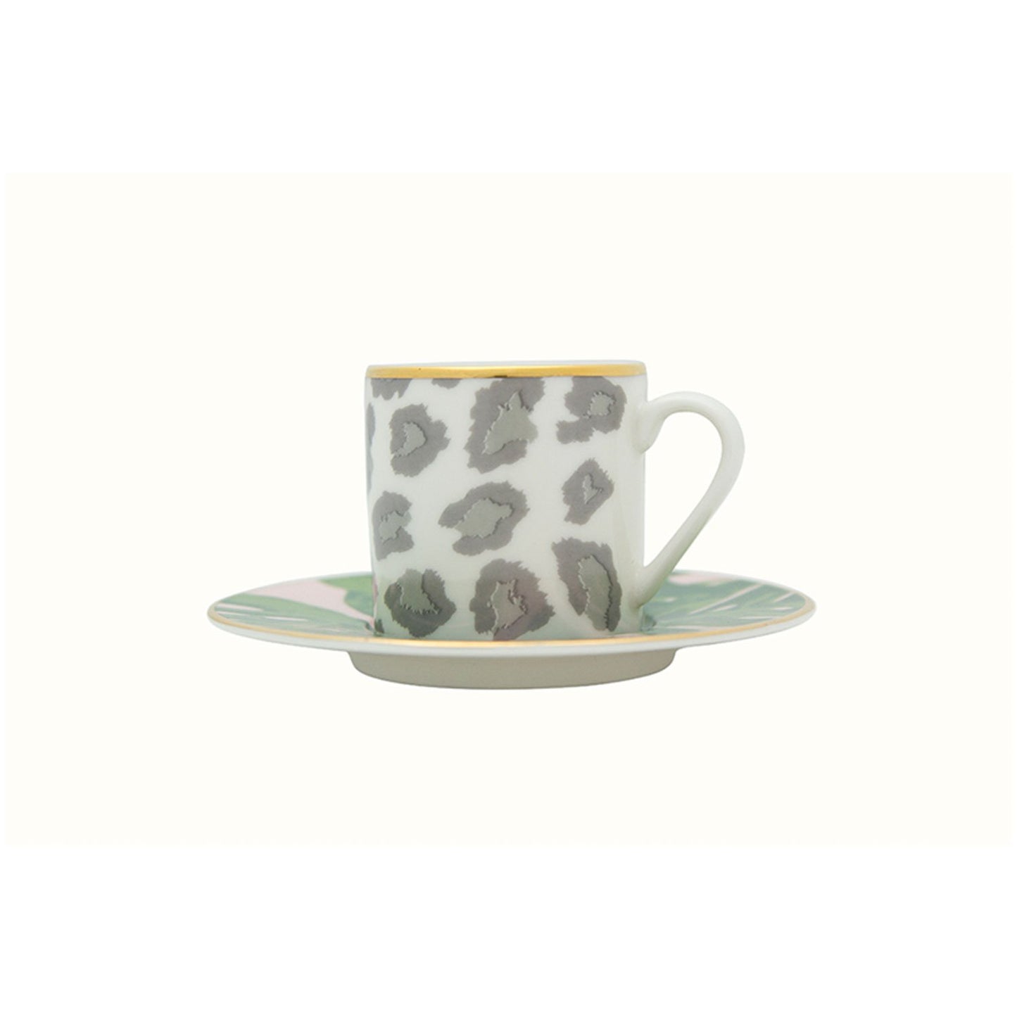كوب قهوة وصحن Africa Design1 سعة 90 سم مكعب - 04Alm005856