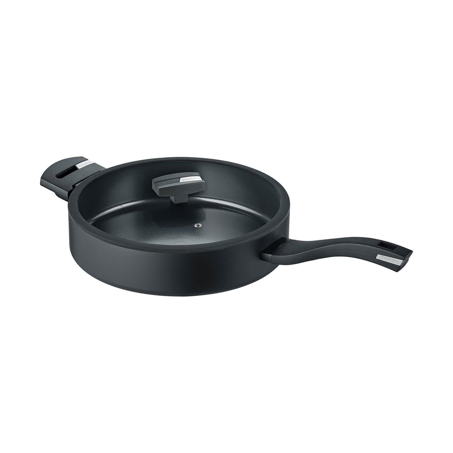BERNDES B.GREEN ALUMINIUM SAUTE PAN 28CM BLACK WITH GLASS LID - 15445411