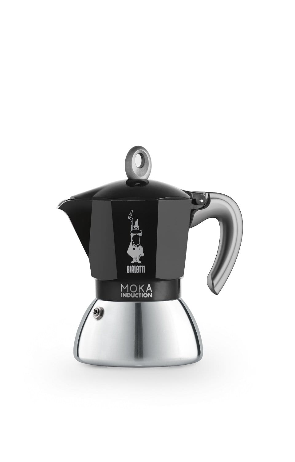 BIALETTI NEW MOKA INDUCTION COFFEE MAKER BLACK 4 CUPS - 6934