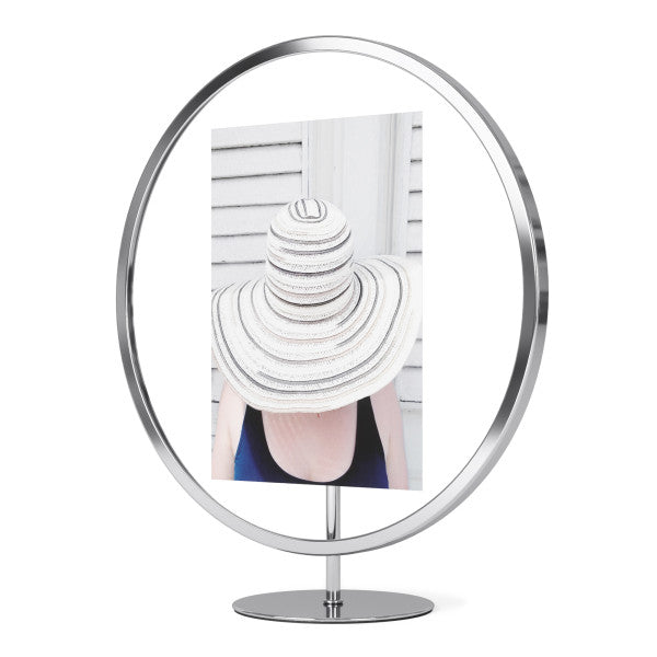UMBRA INFINITY ROUND PICTURE FRAME 5X7 CHROME - 1012272-158