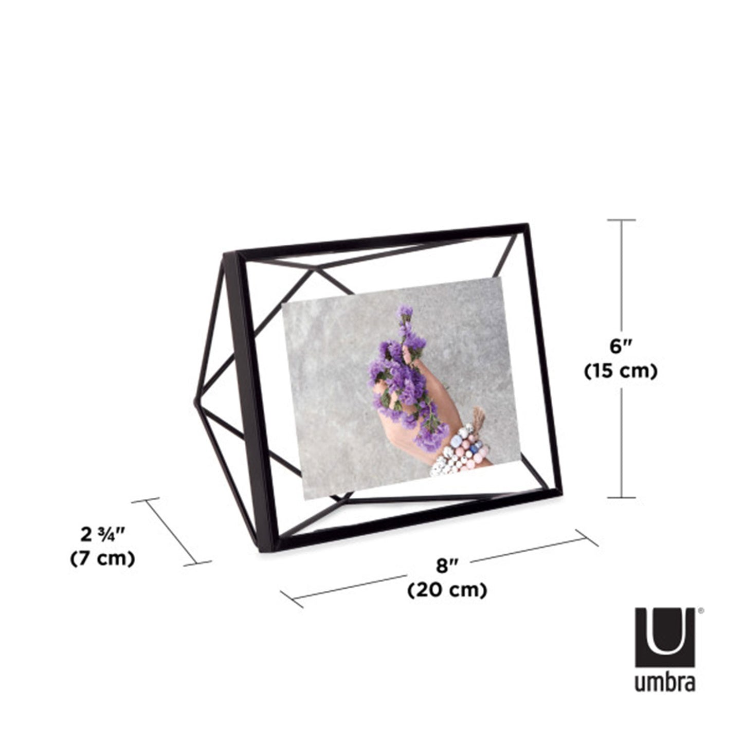 إطار صورة أومبرا بريزما 4×6 أسود - 313016-040