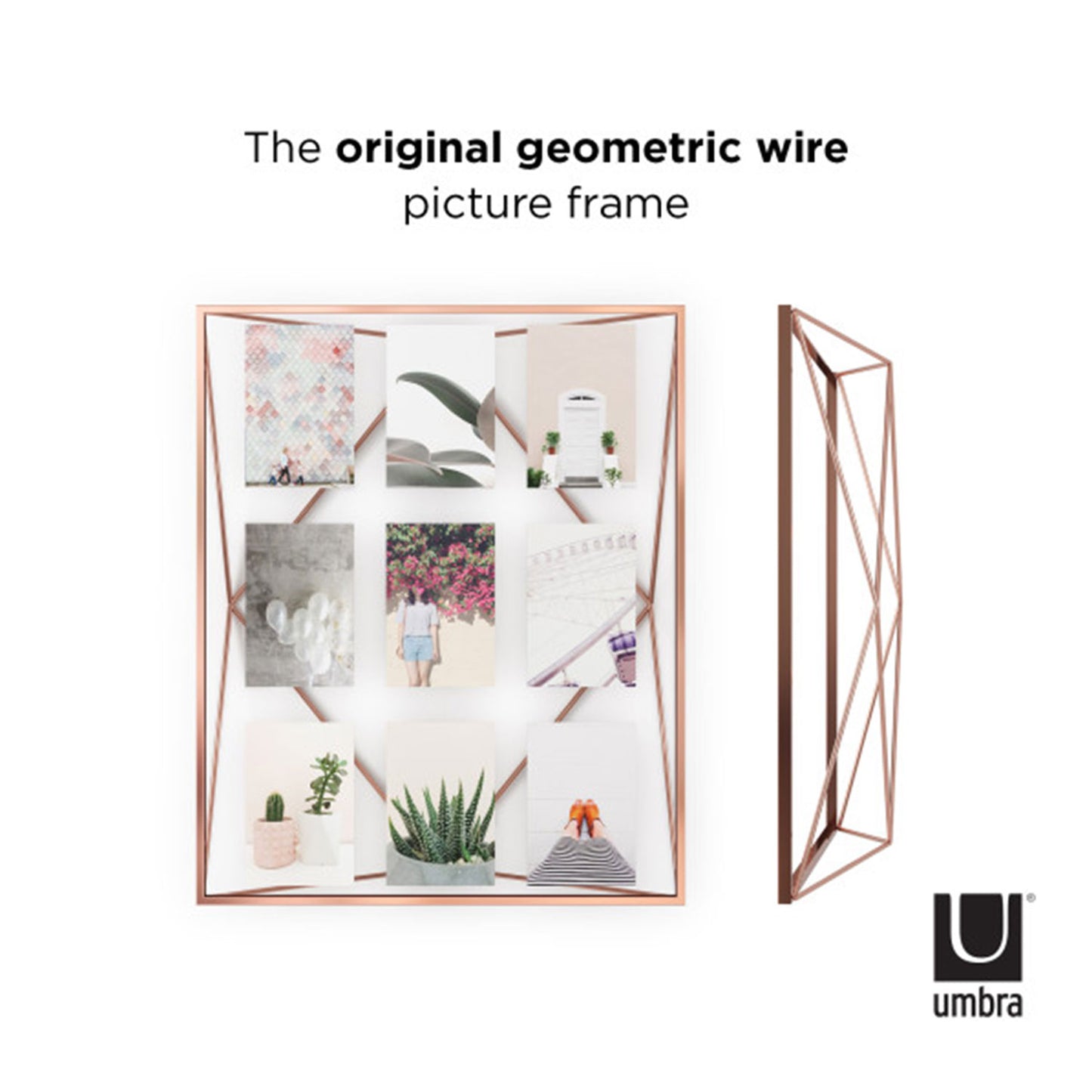 إطار صورة حائط من معرض أومبرا بريزما، مقاس 18×22، نحاسي - 1013500-880