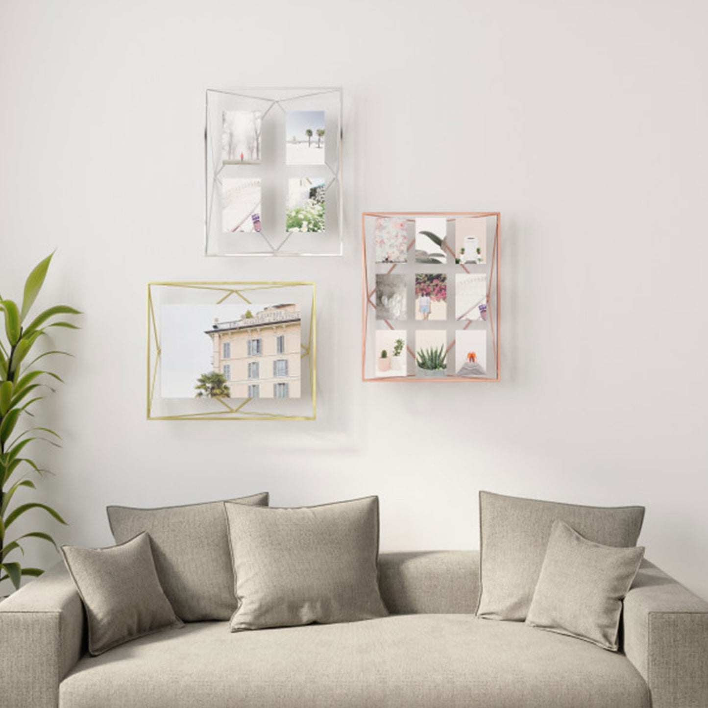 إطار صورة حائط من معرض أومبرا بريزما، مقاس 18×22، نحاسي - 1013500-880