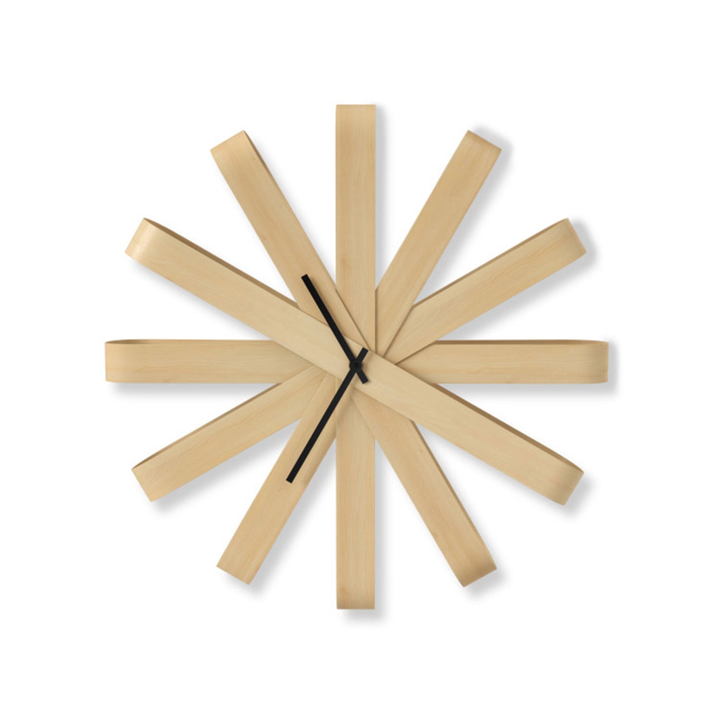 UMBRA RIBBONWOOD WALL CLOCK 20.25INCH NATURAL - 118071-390