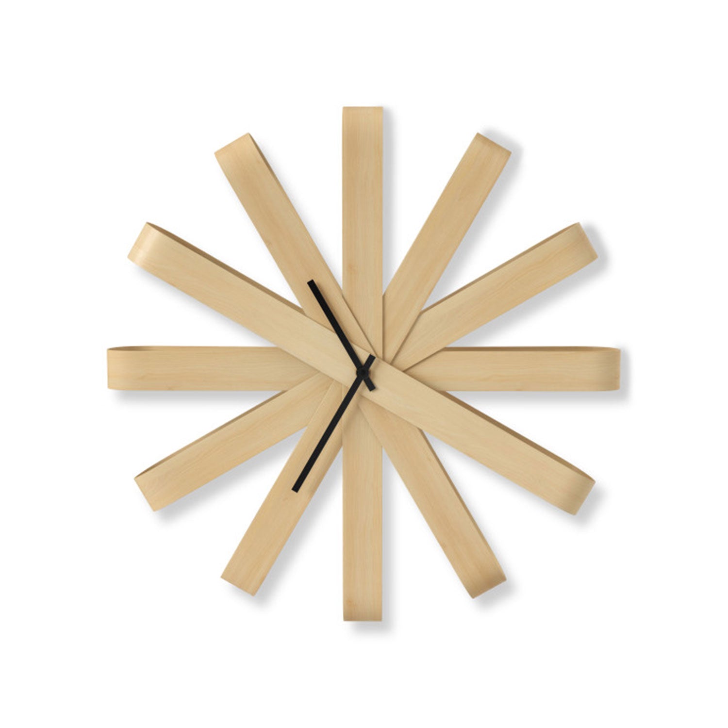UMBRA RIBBONWOOD WALL CLOCK 20.25INCH NATURAL - 118071-390