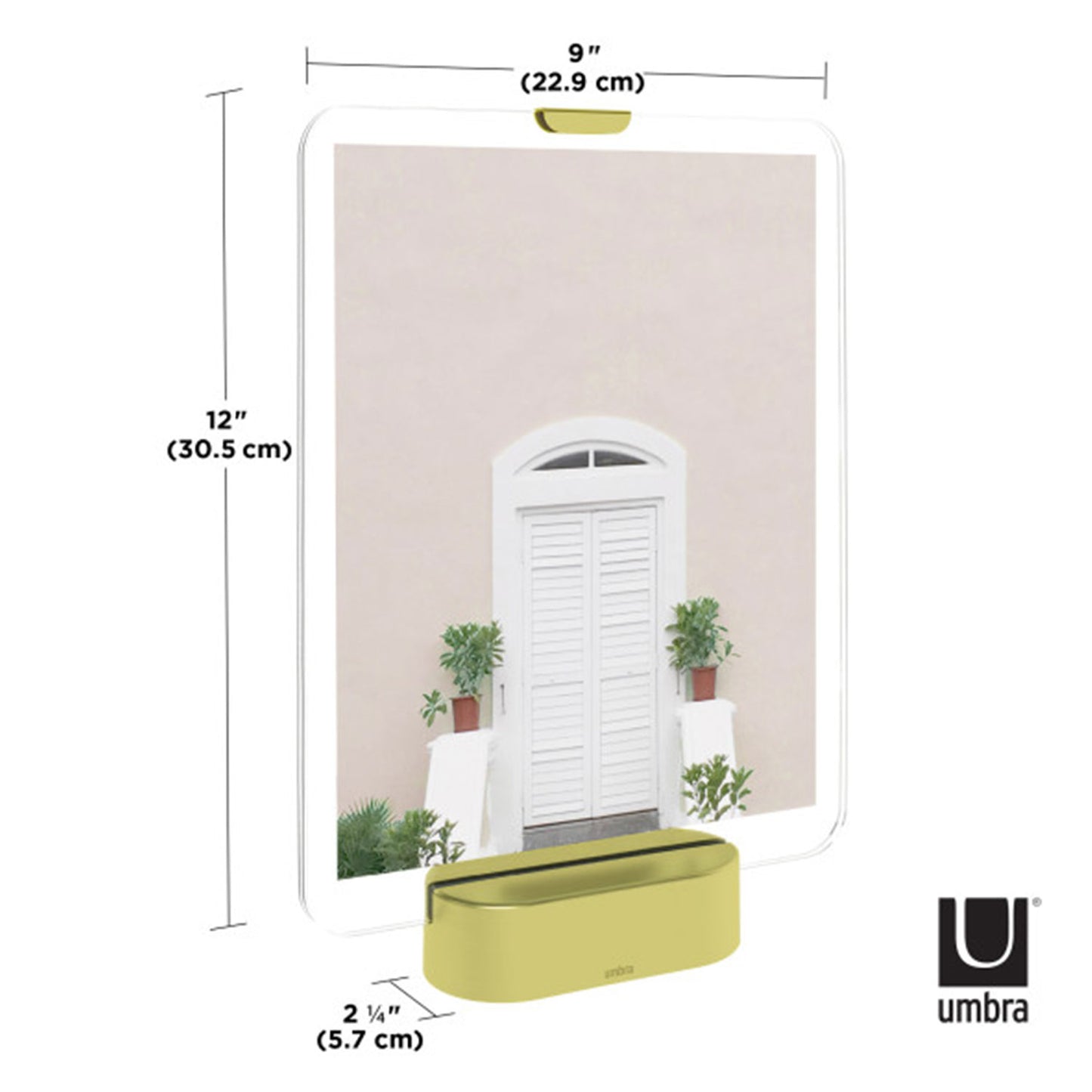 إطار صورة Umbra Glo LED مقاس 8×10 من النحاس غير اللامع - 1011085-221