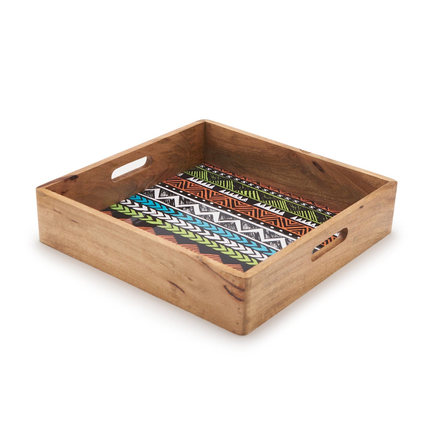 INDRA TRIBAL SQUARE TRAY 14X14 INCHES