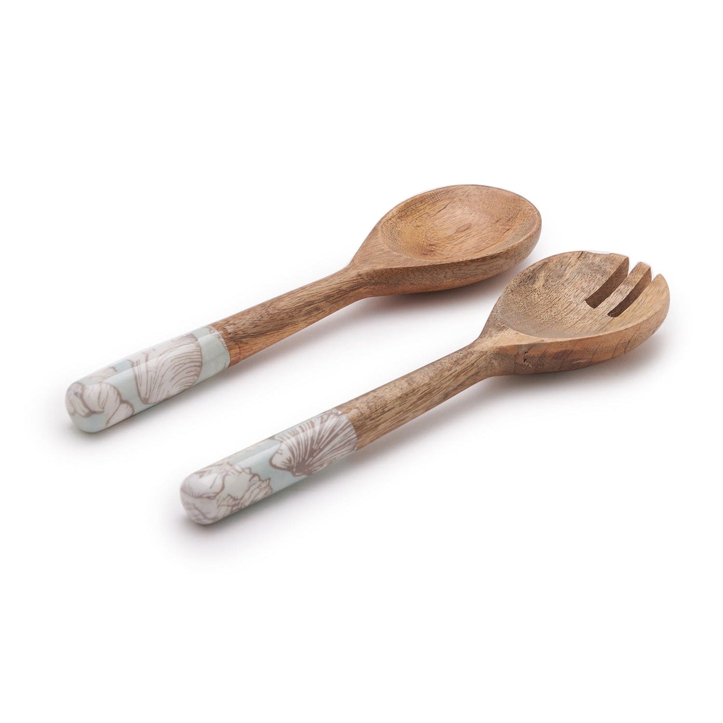 INDRA SHELLS SALAD SERVER SET OF 2 - 11 INCHES