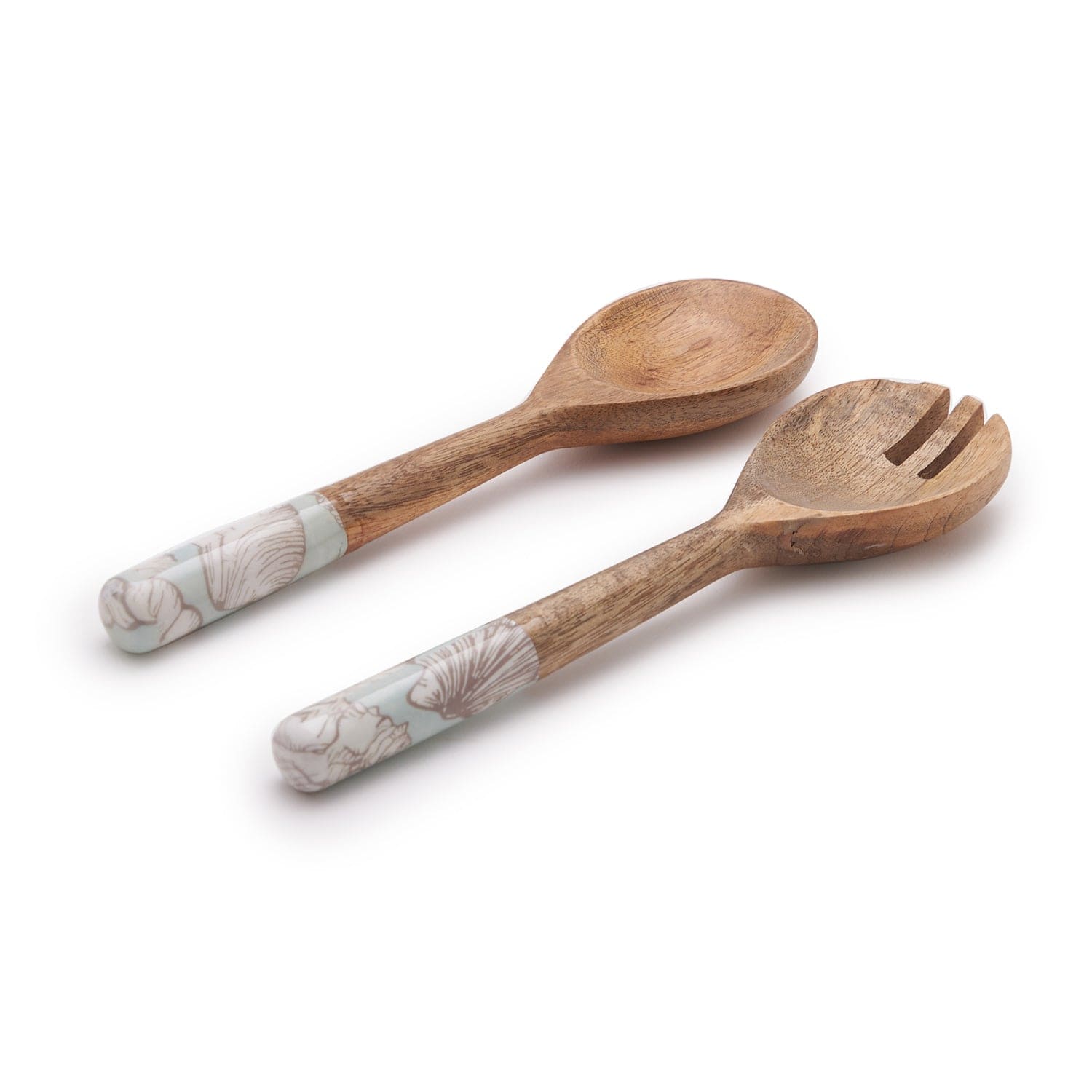 INDRA SHELLS SALAD SERVER SET OF 2 - 11 INCHES