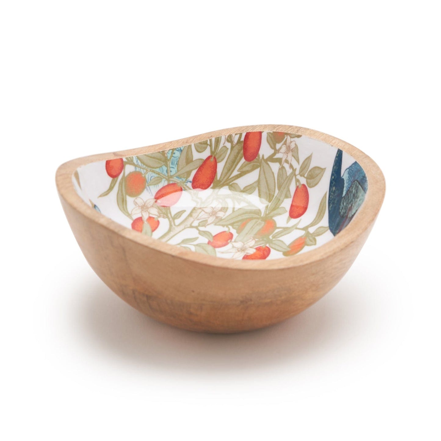 INDRA BLUE PEACOCK BOWL 7X3 INCHES